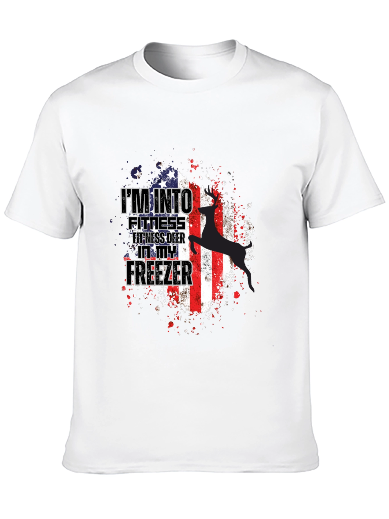 Fitness Deer Freezer Graphic Tee