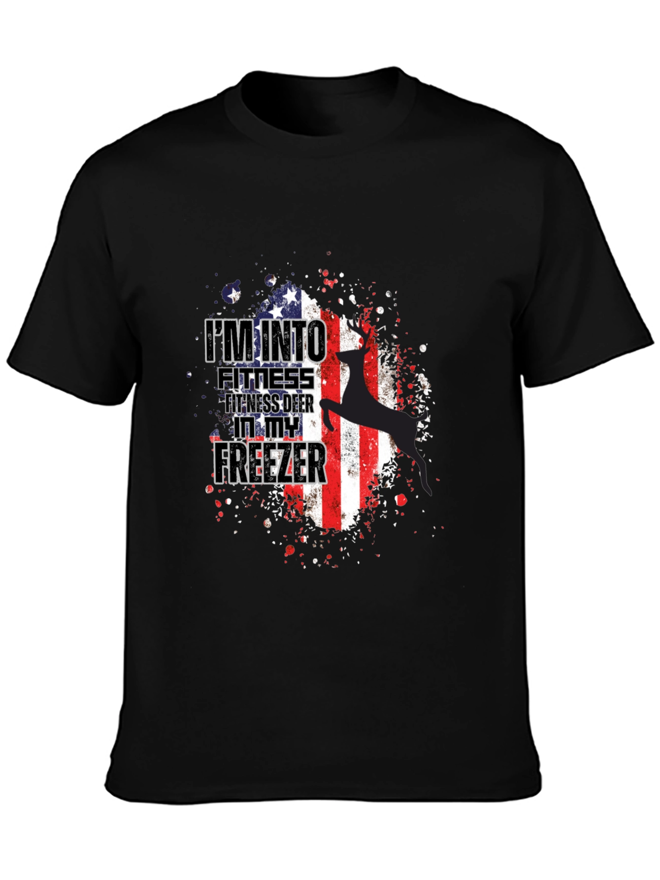 Fitness Deer Freezer Graphic Tee