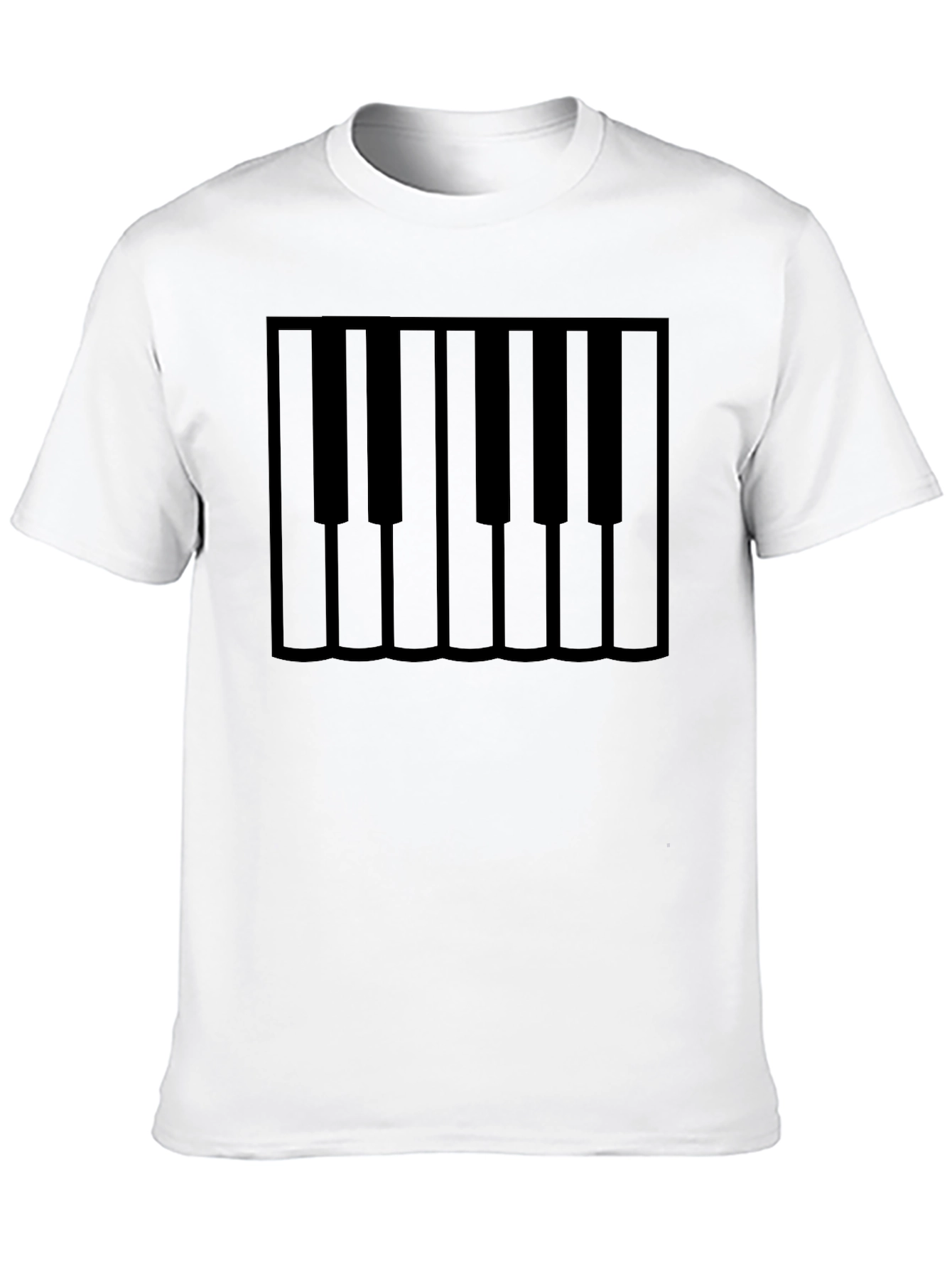 Piano Keys Graphic Tee - Classic Black T-Shirt