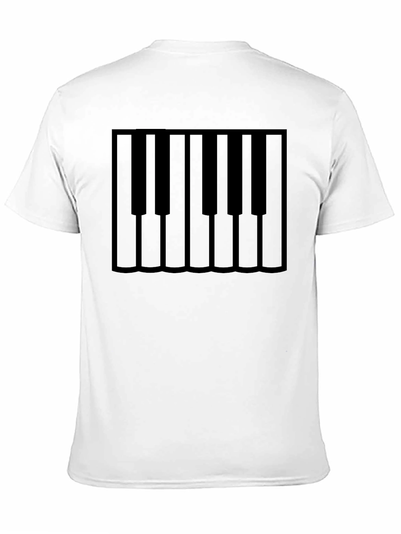 Piano Keys Graphic Tee - Classic Black T-Shirt