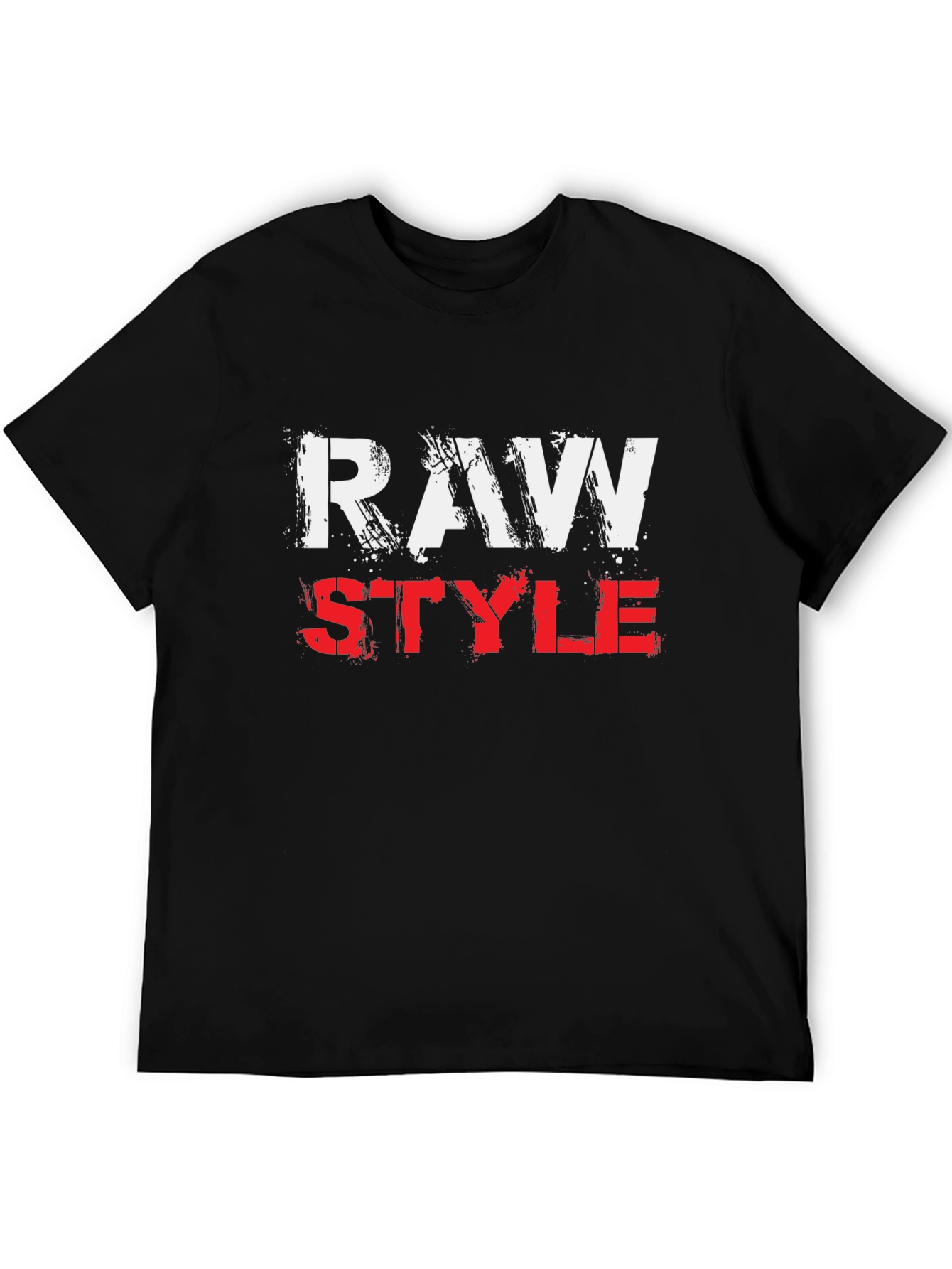 Raw Style Graphic Print T-Shirt