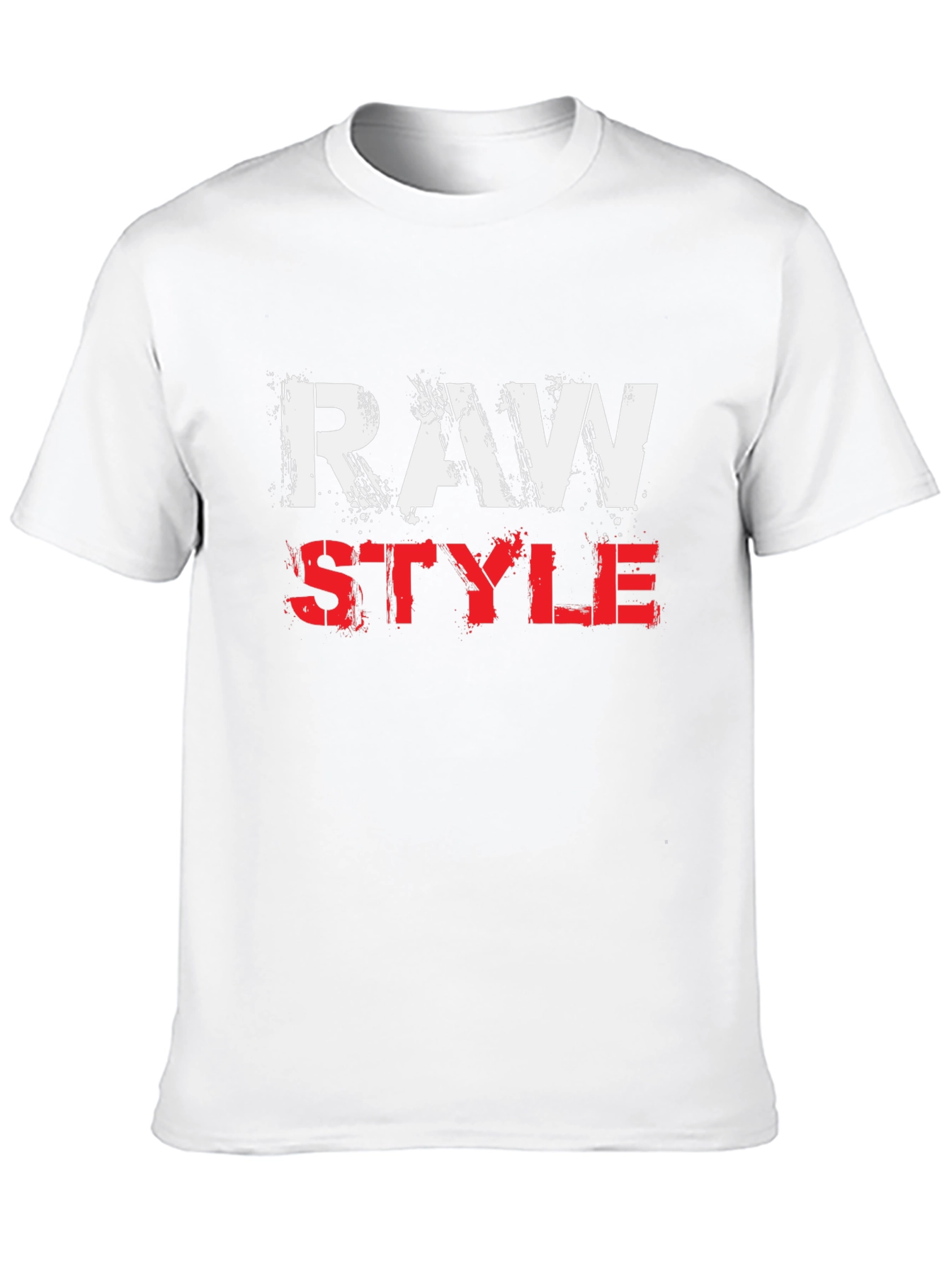 Raw Style Graphic Print T-Shirt