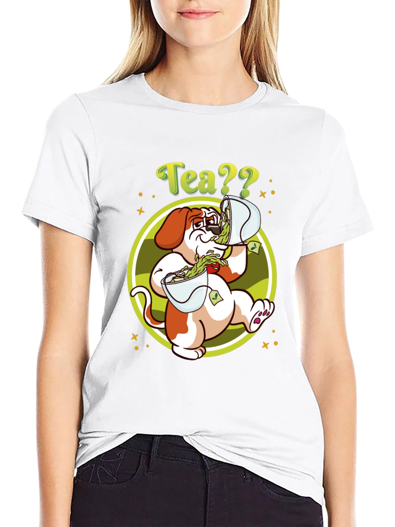 Tea?? Dog Graphic Tee