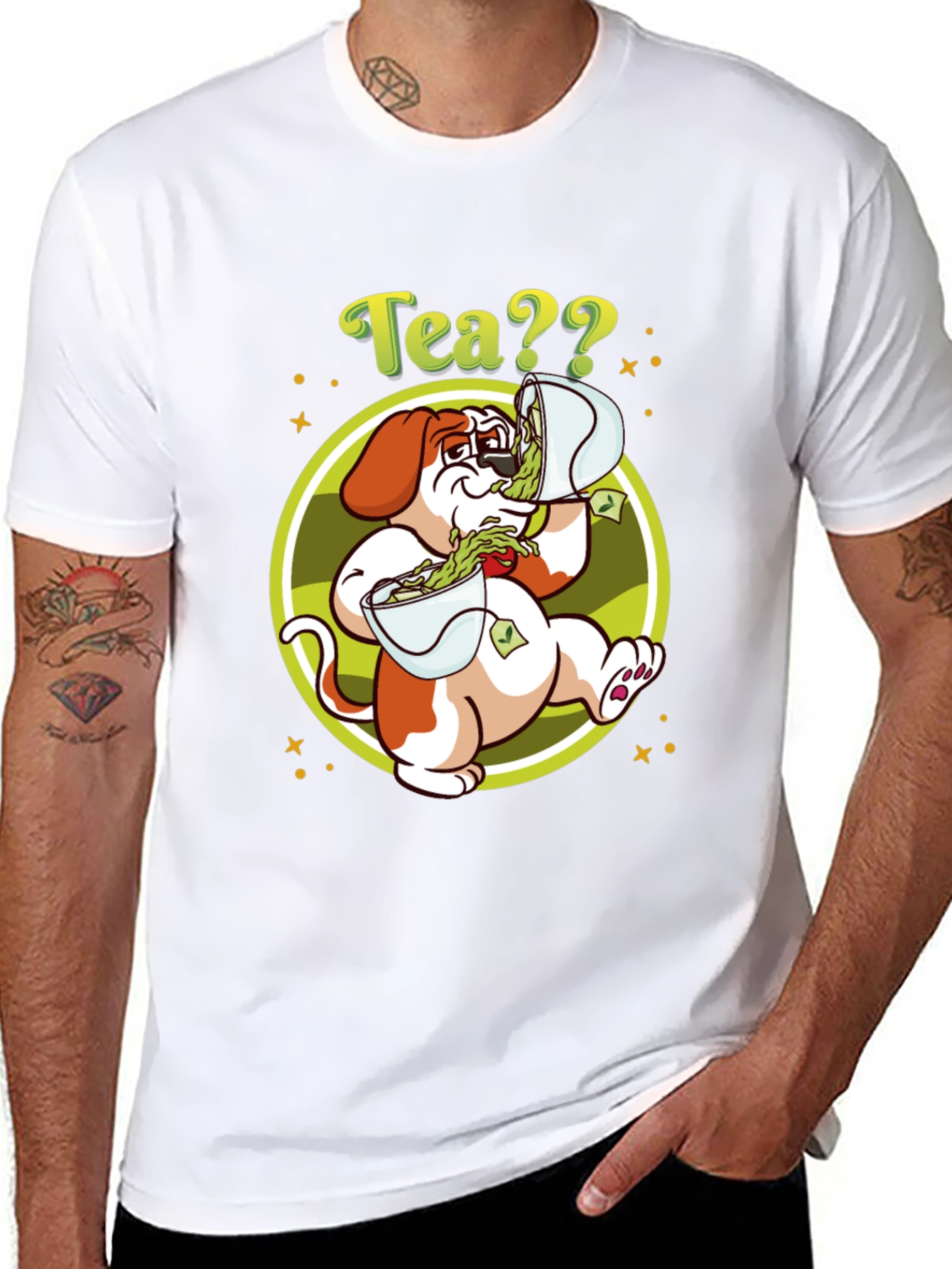 Tea?? Dog Graphic Tee