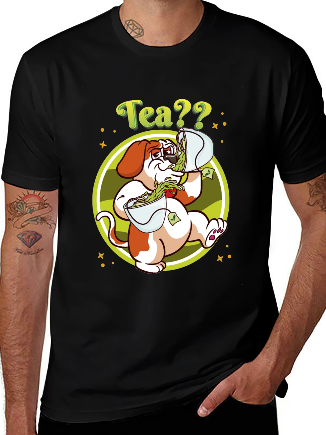 Tea?? Dog Graphic Tee