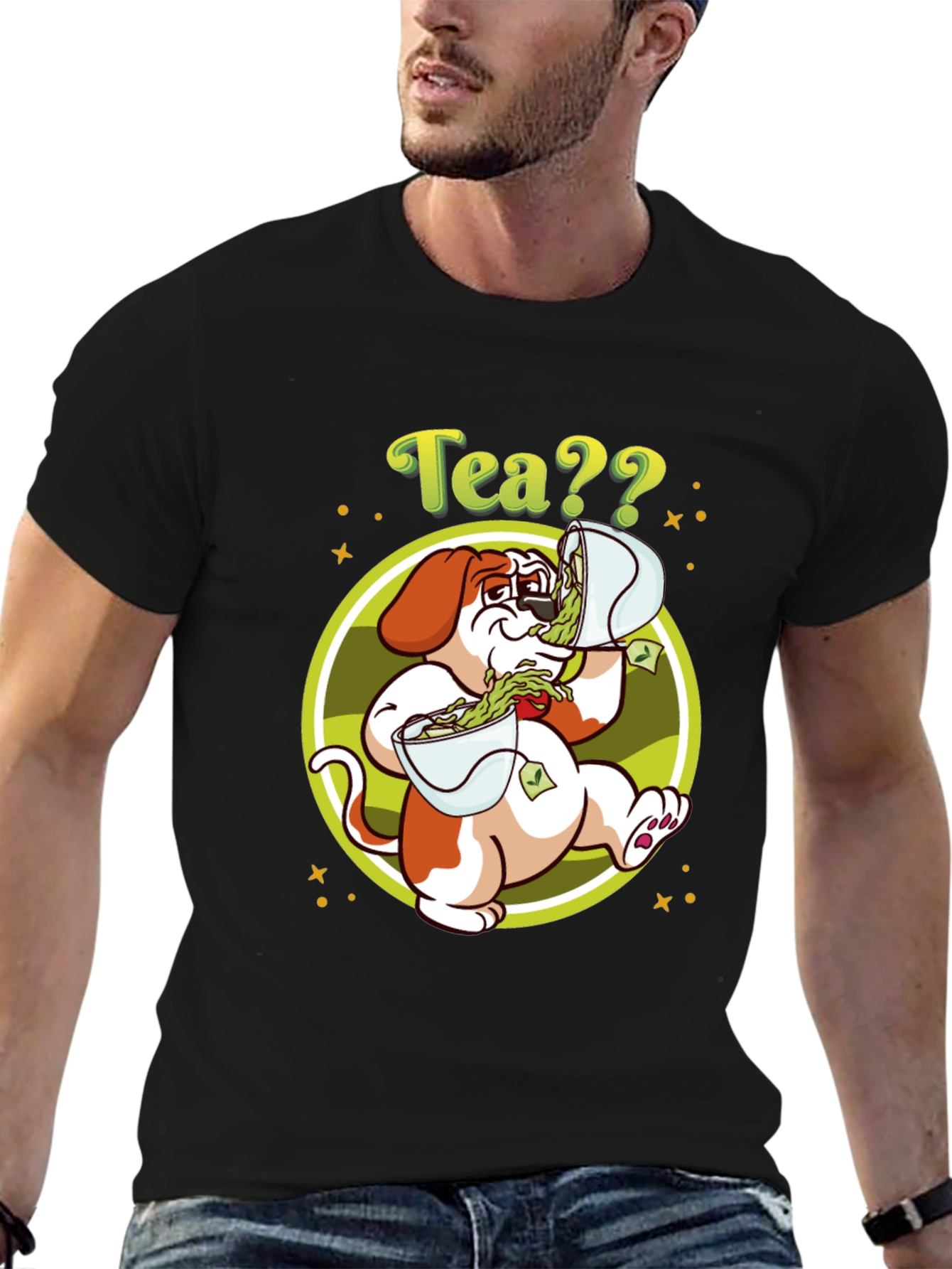 Tea?? Dog Graphic Tee