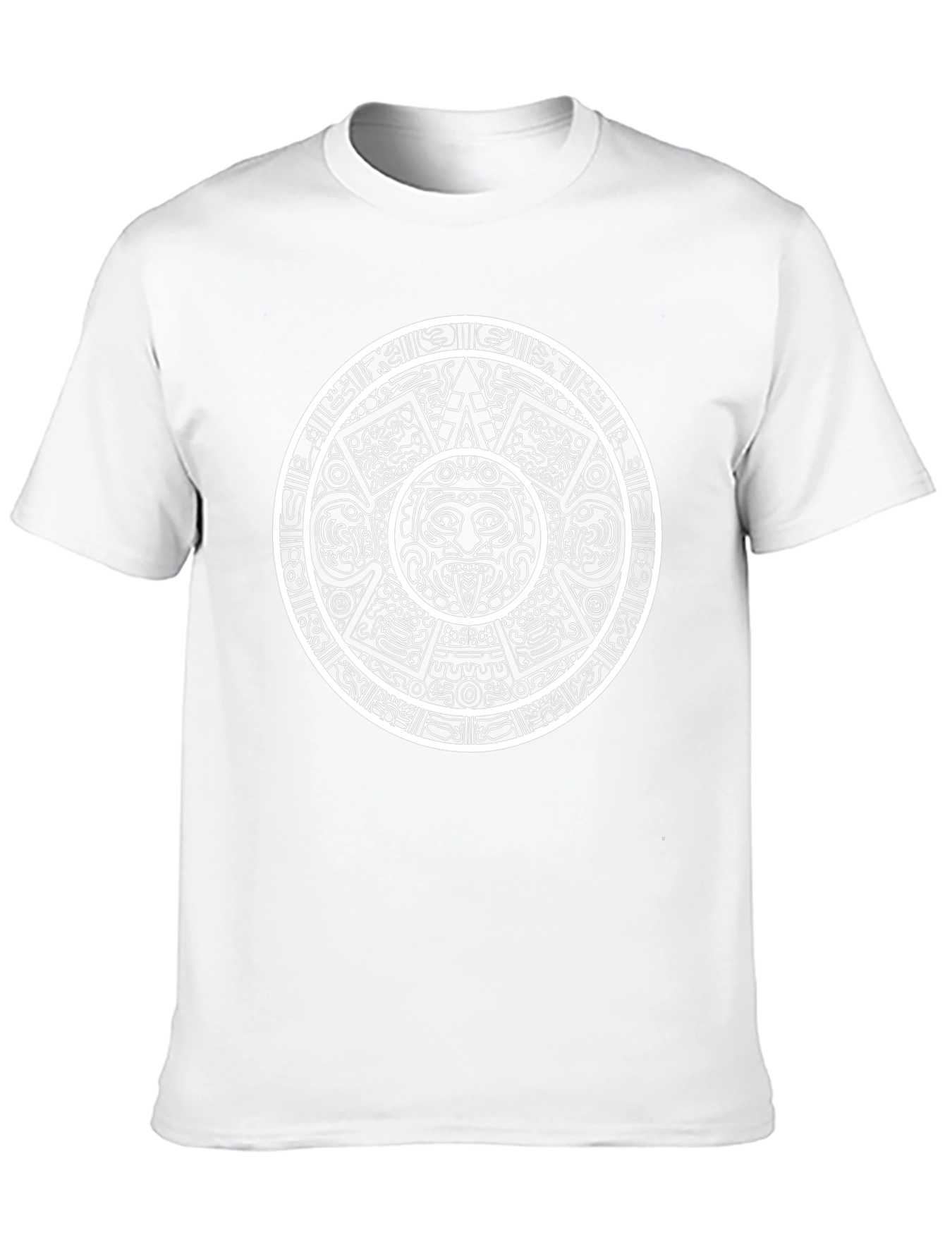 Aztec Calendar Graphic Tee - Black