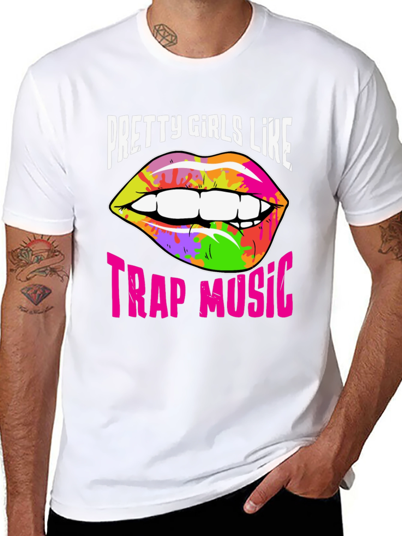 Pretty Girls Like Trap Music Graphic Tee