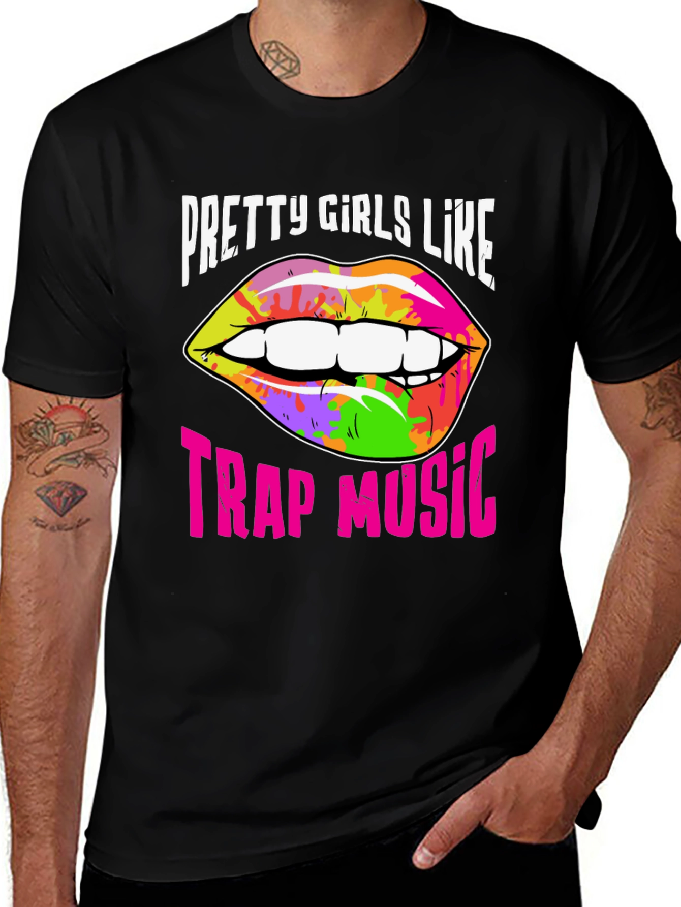 Pretty Girls Like Trap Music Graphic Tee