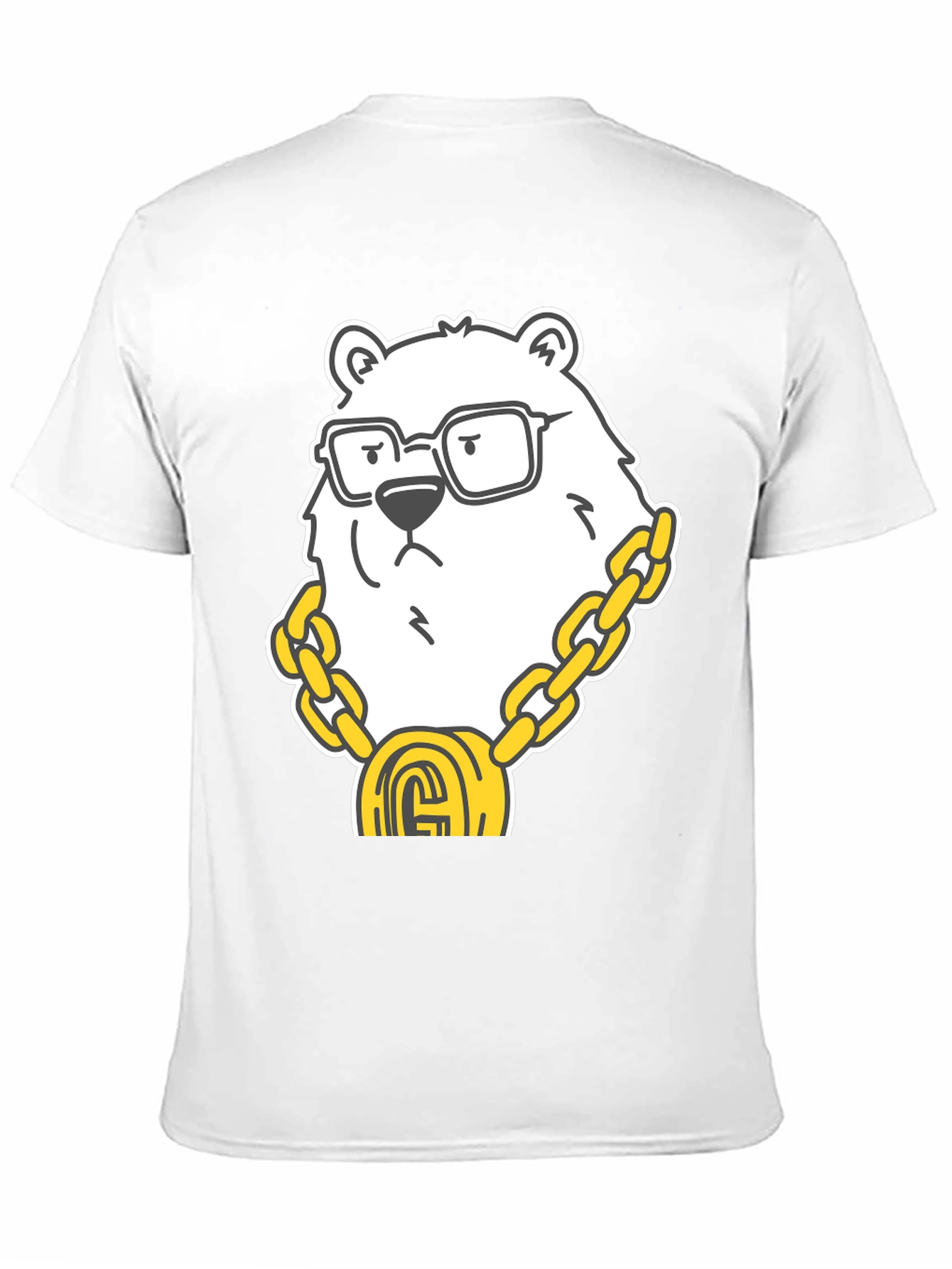 Cool Bear Graphic Tee - Black Cotton Blend