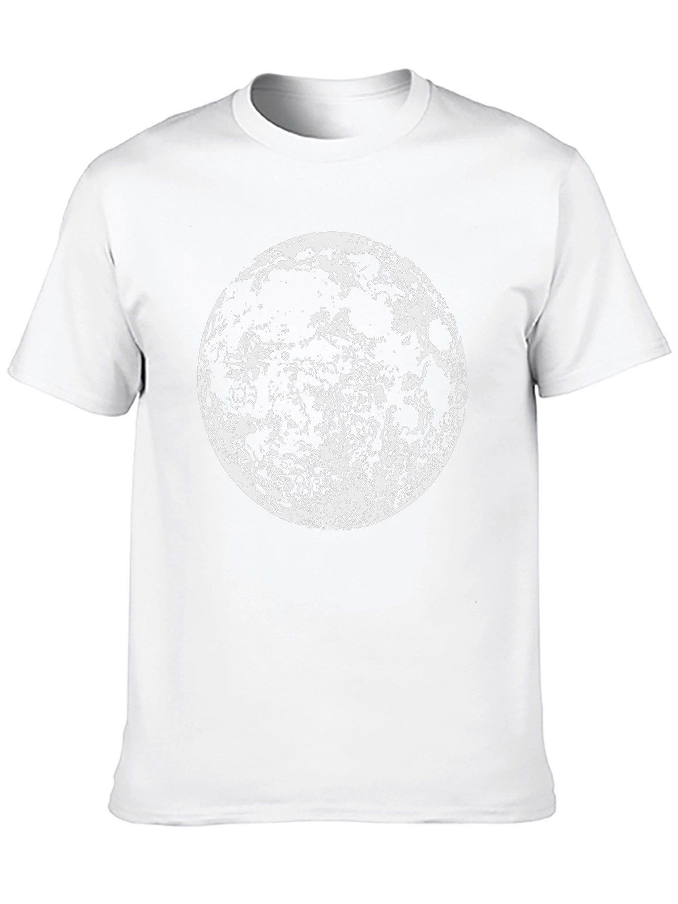 Moon Graphic Black T-Shirt - Lunar Design Tee