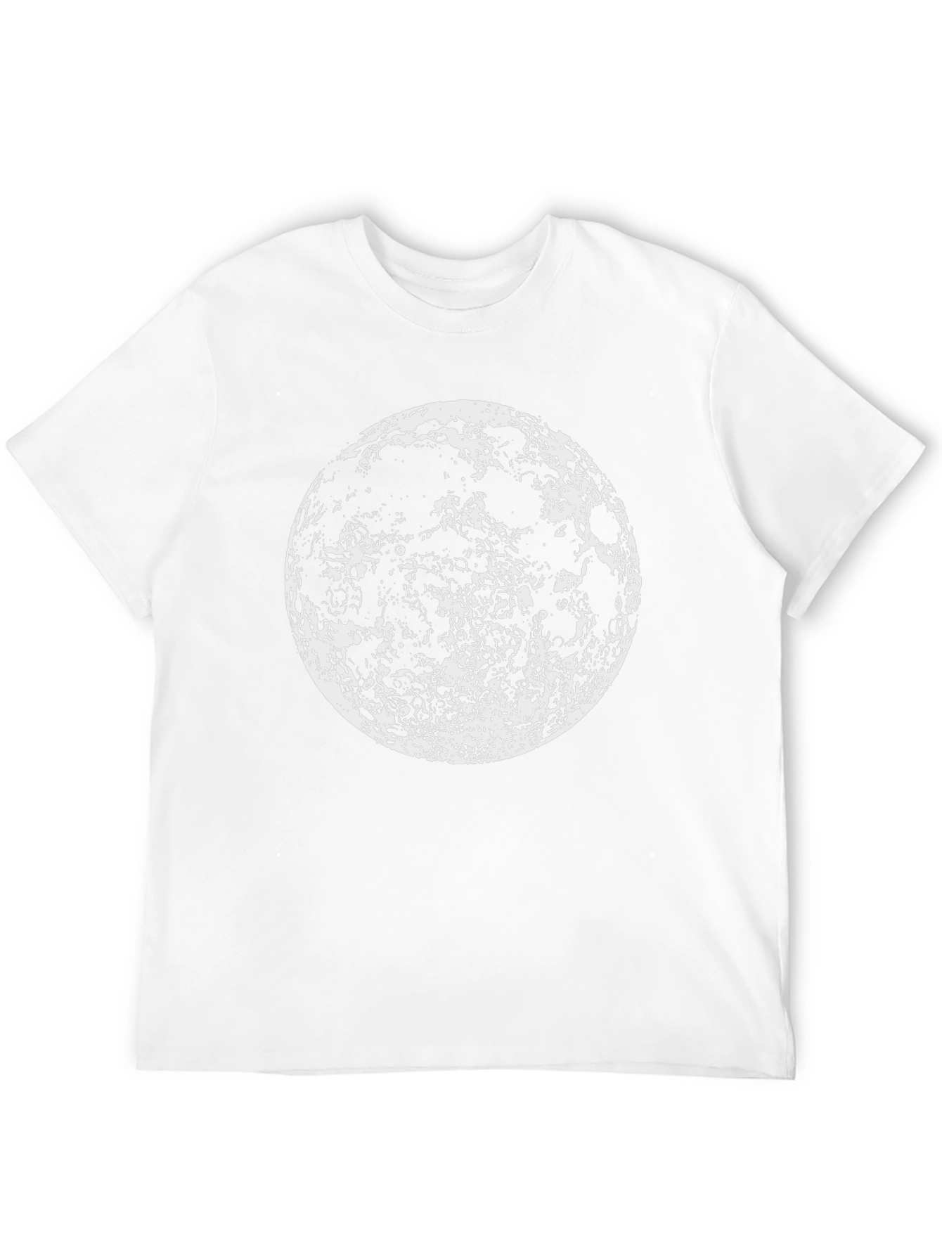 Moon Graphic Black T-Shirt - Lunar Design Tee