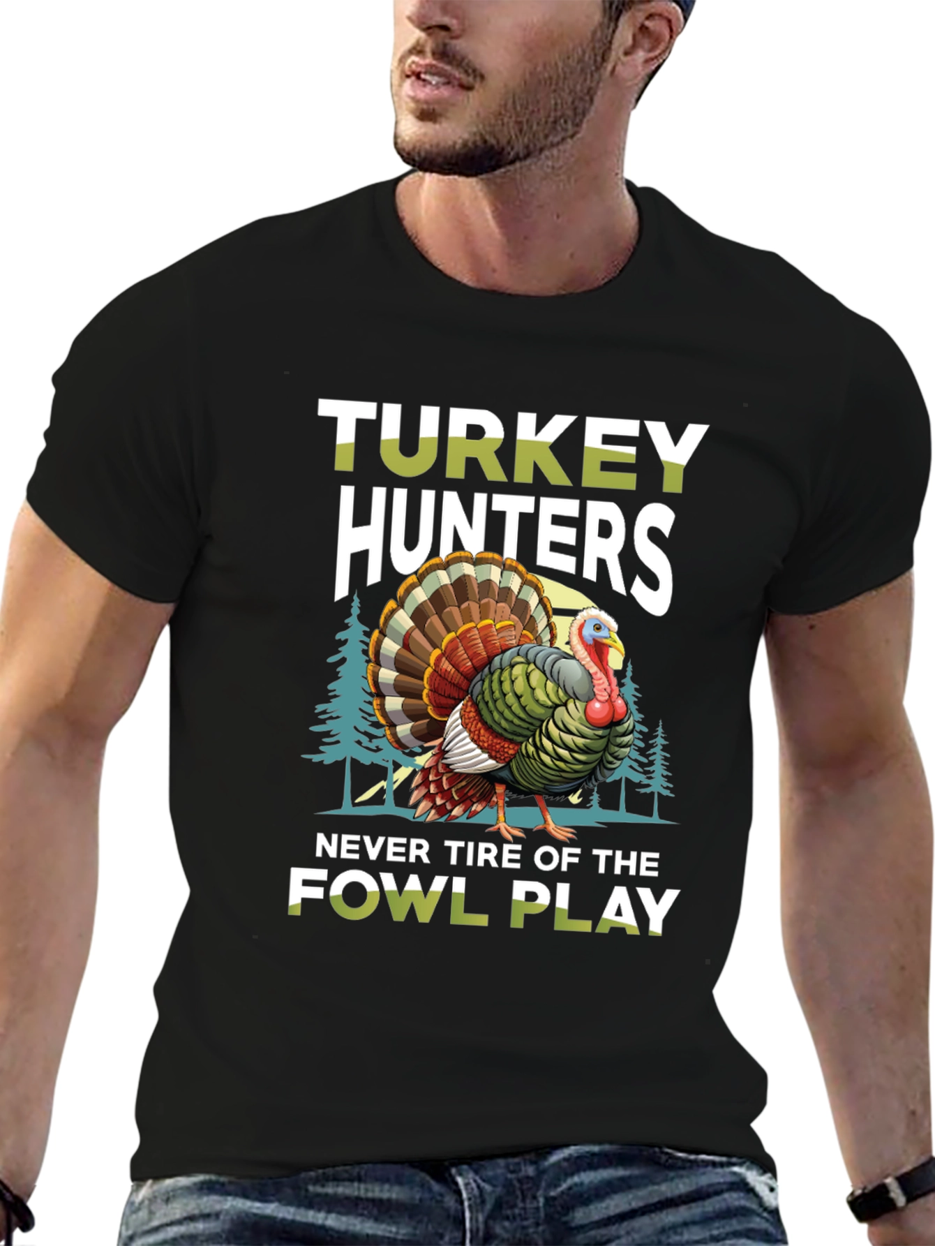 Turkey Hunters Fowl Play Graphic Tee