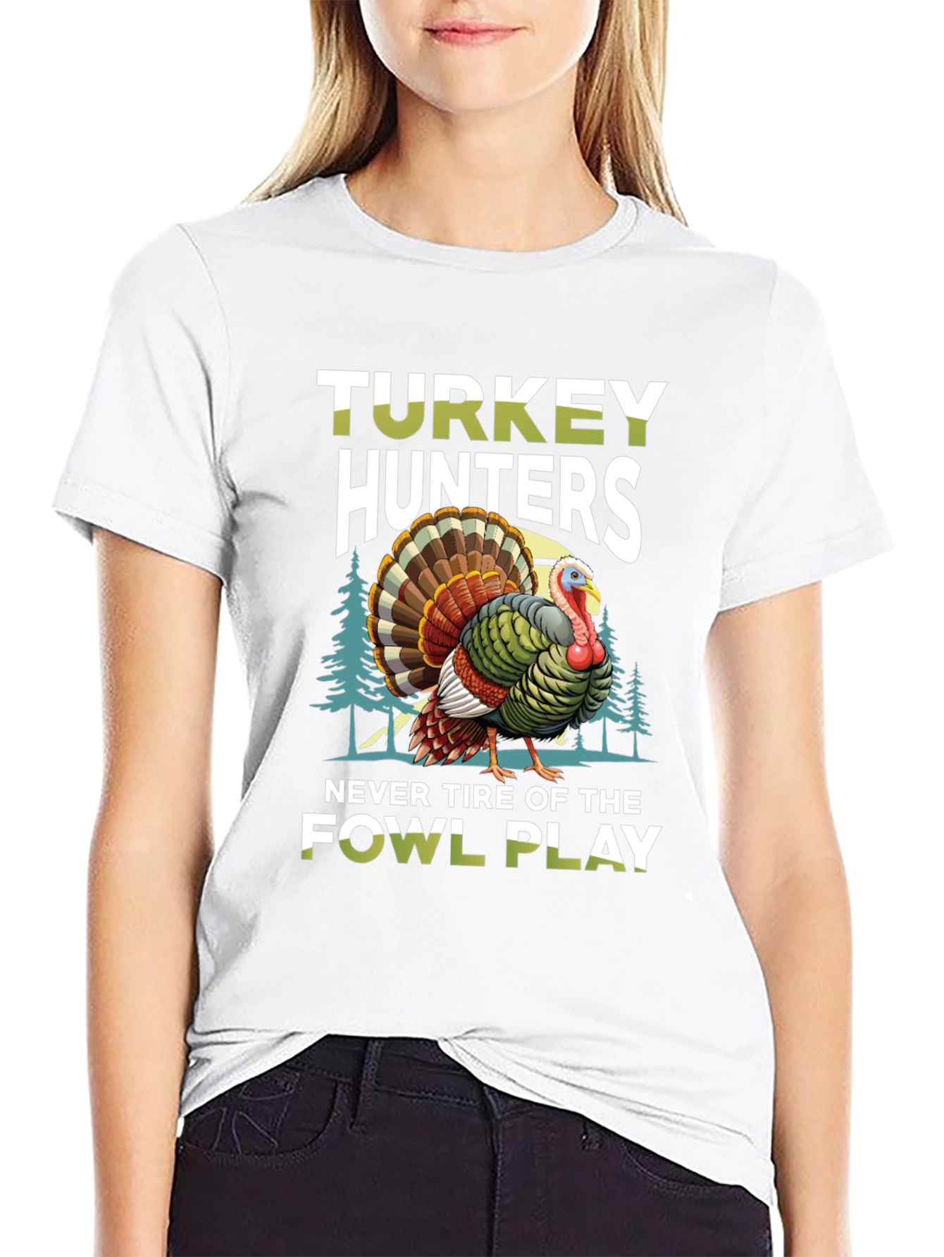 Turkey Hunters Fowl Play Graphic Tee