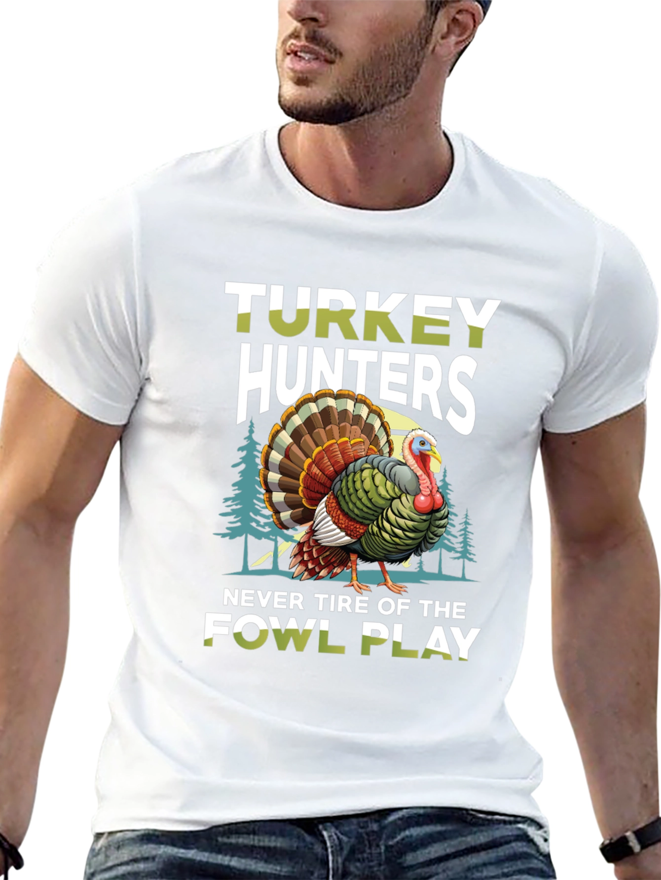 Turkey Hunters Fowl Play Graphic Tee
