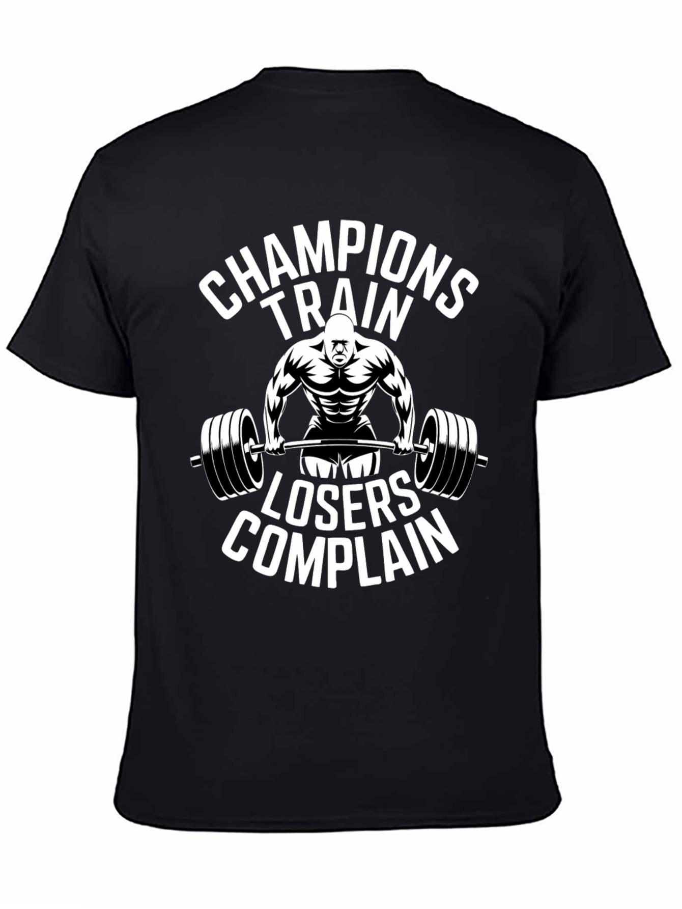 Champions Train T-Shirt - Motivational Workout Tee