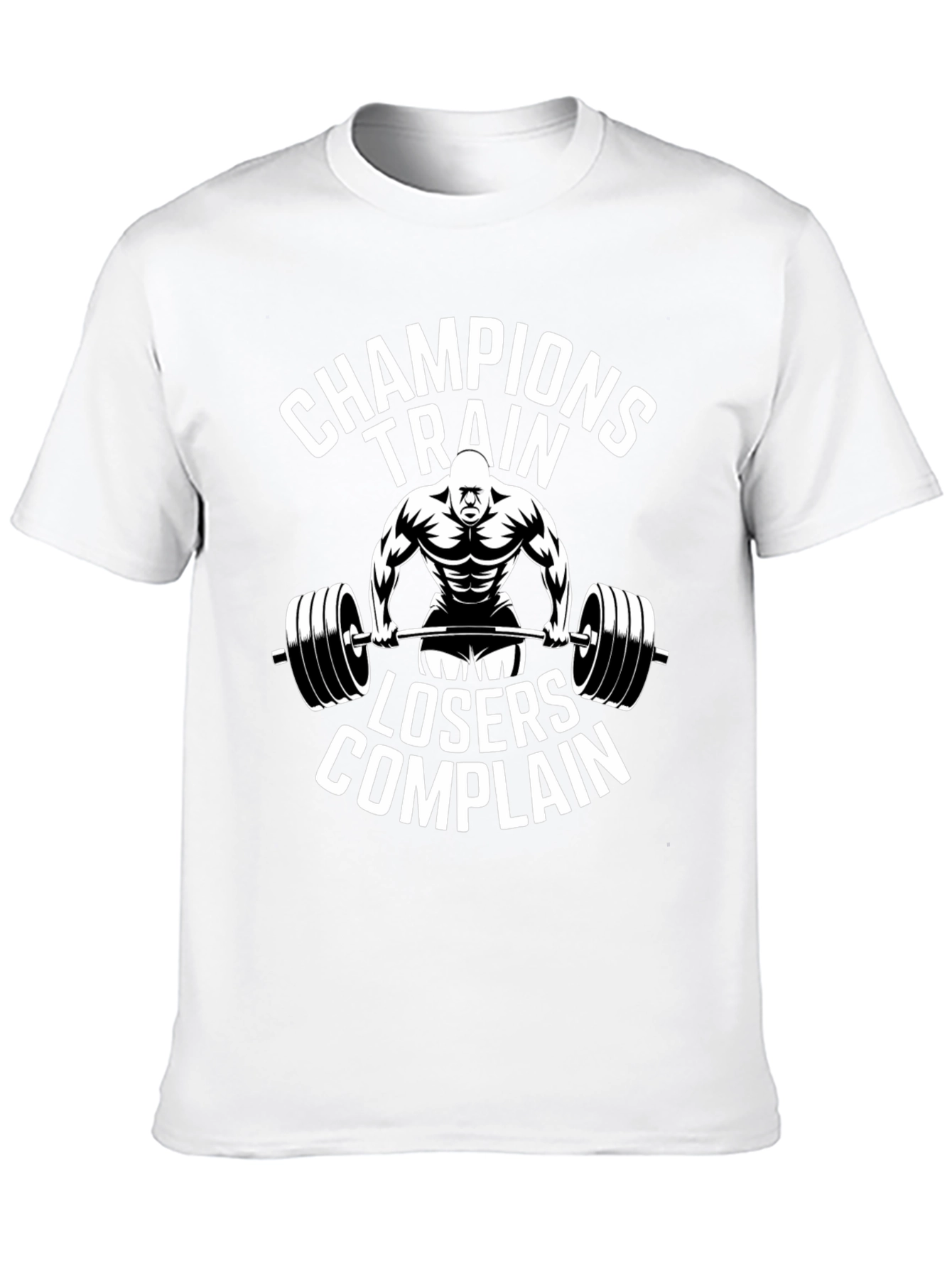 Champions Train T-Shirt - Motivational Workout Tee