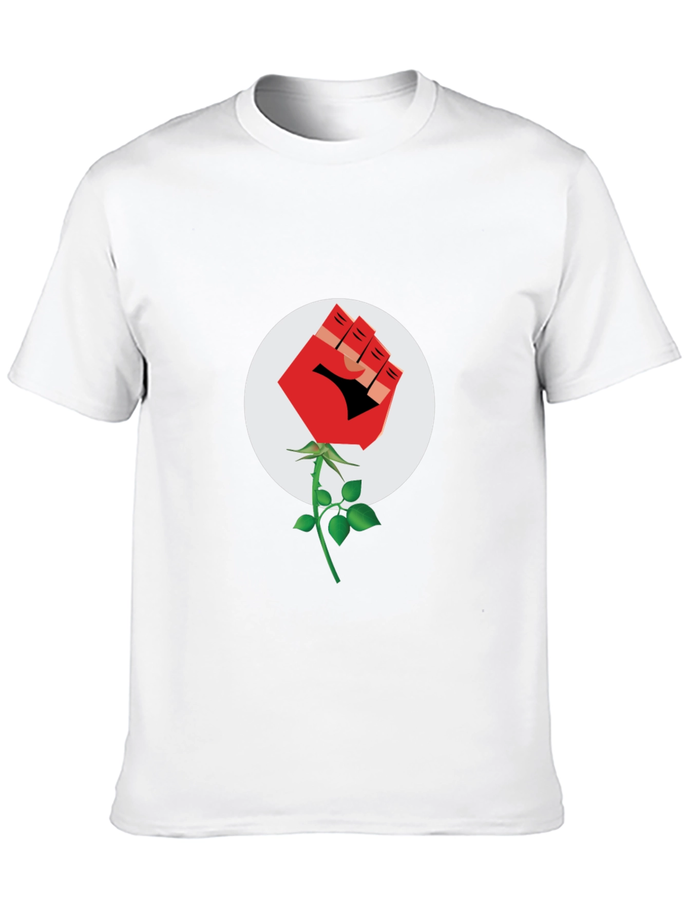 Fist Rose Black T-Shirt - Stand for Something