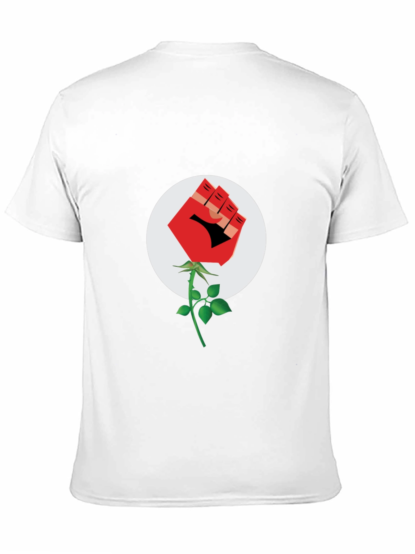 Fist Rose Black T-Shirt - Stand for Something