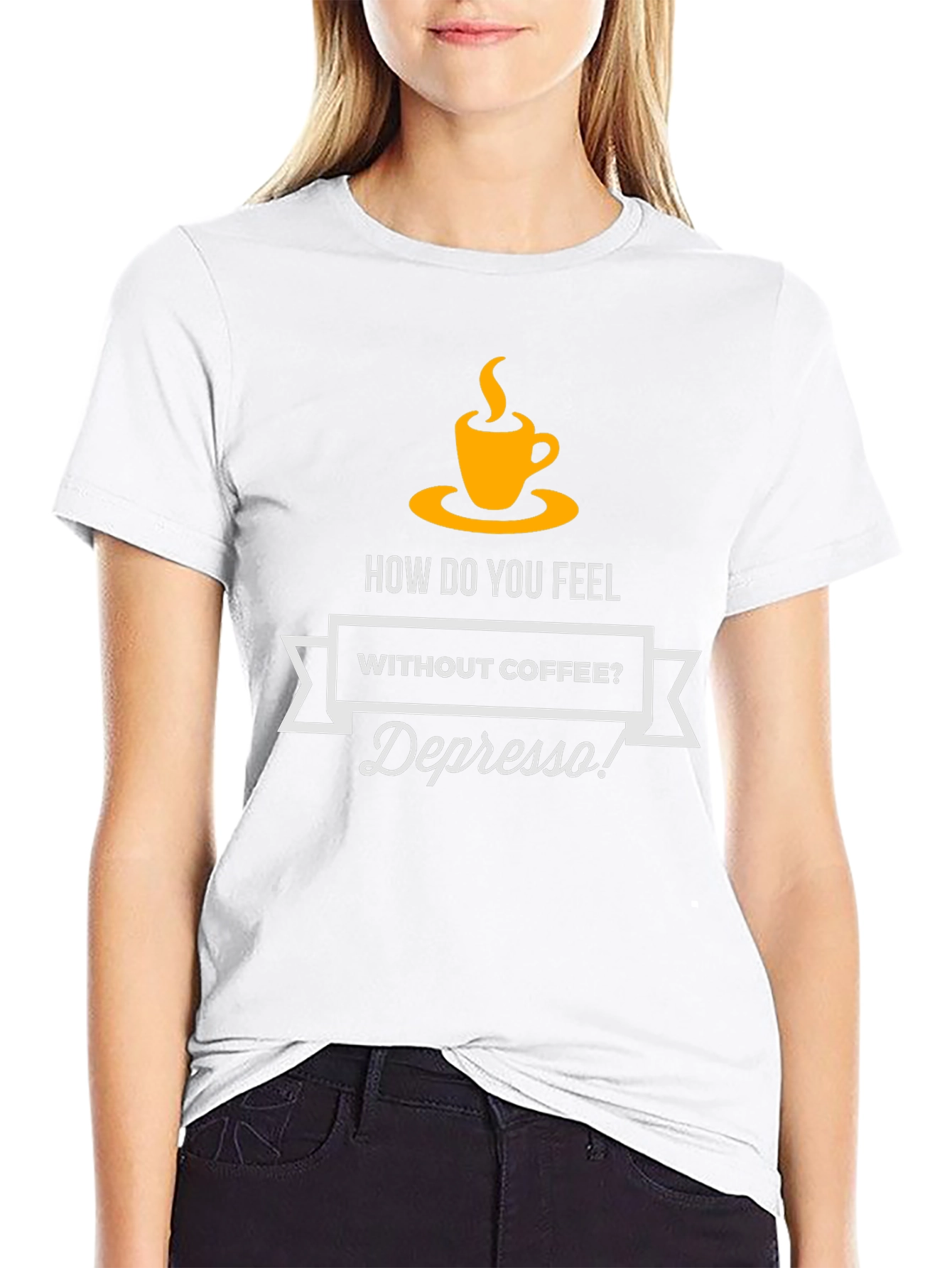 Depresso Coffee T-Shirt - Funny Graphic Tee