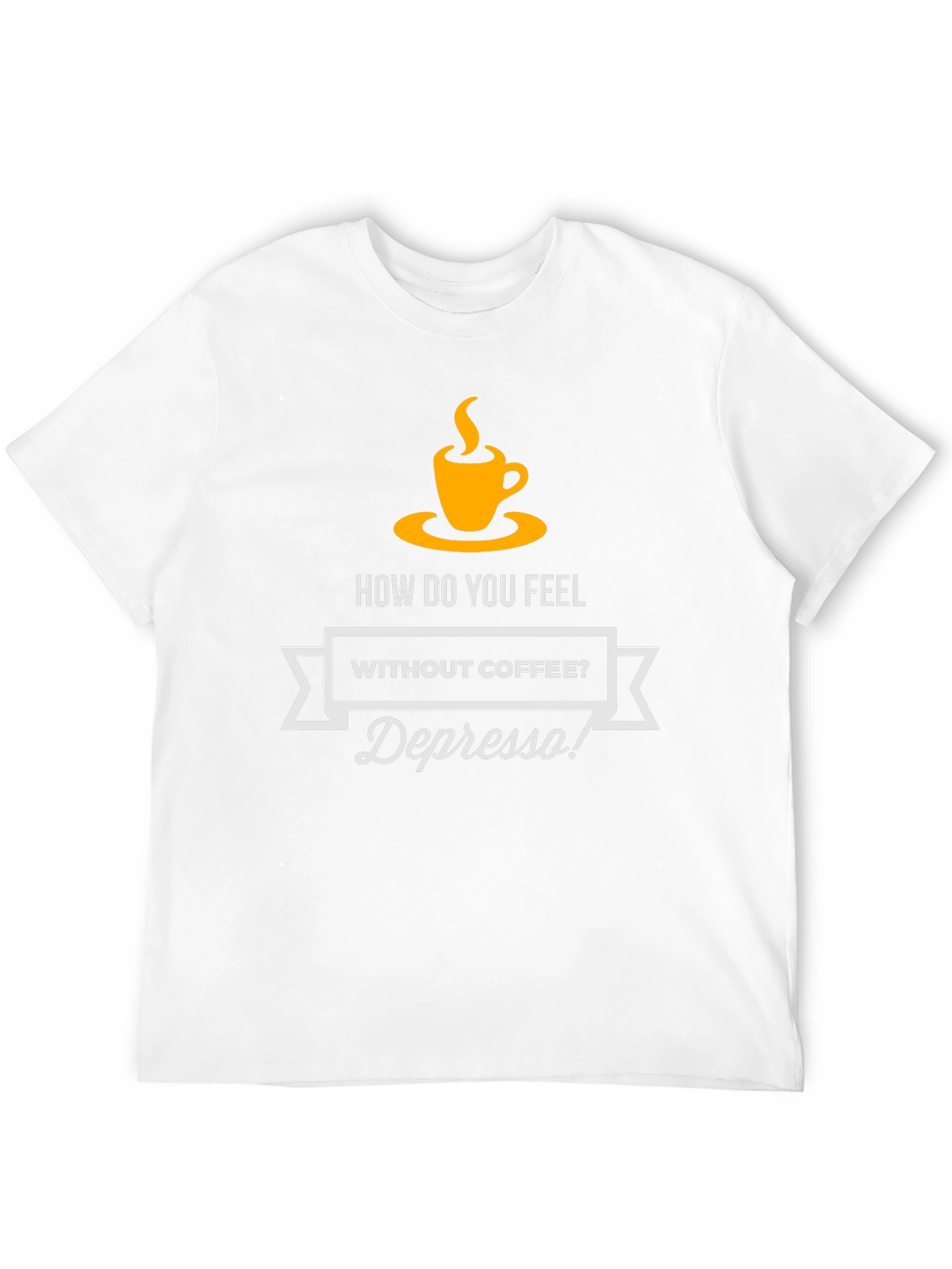 Depresso Coffee T-Shirt - Funny Graphic Tee