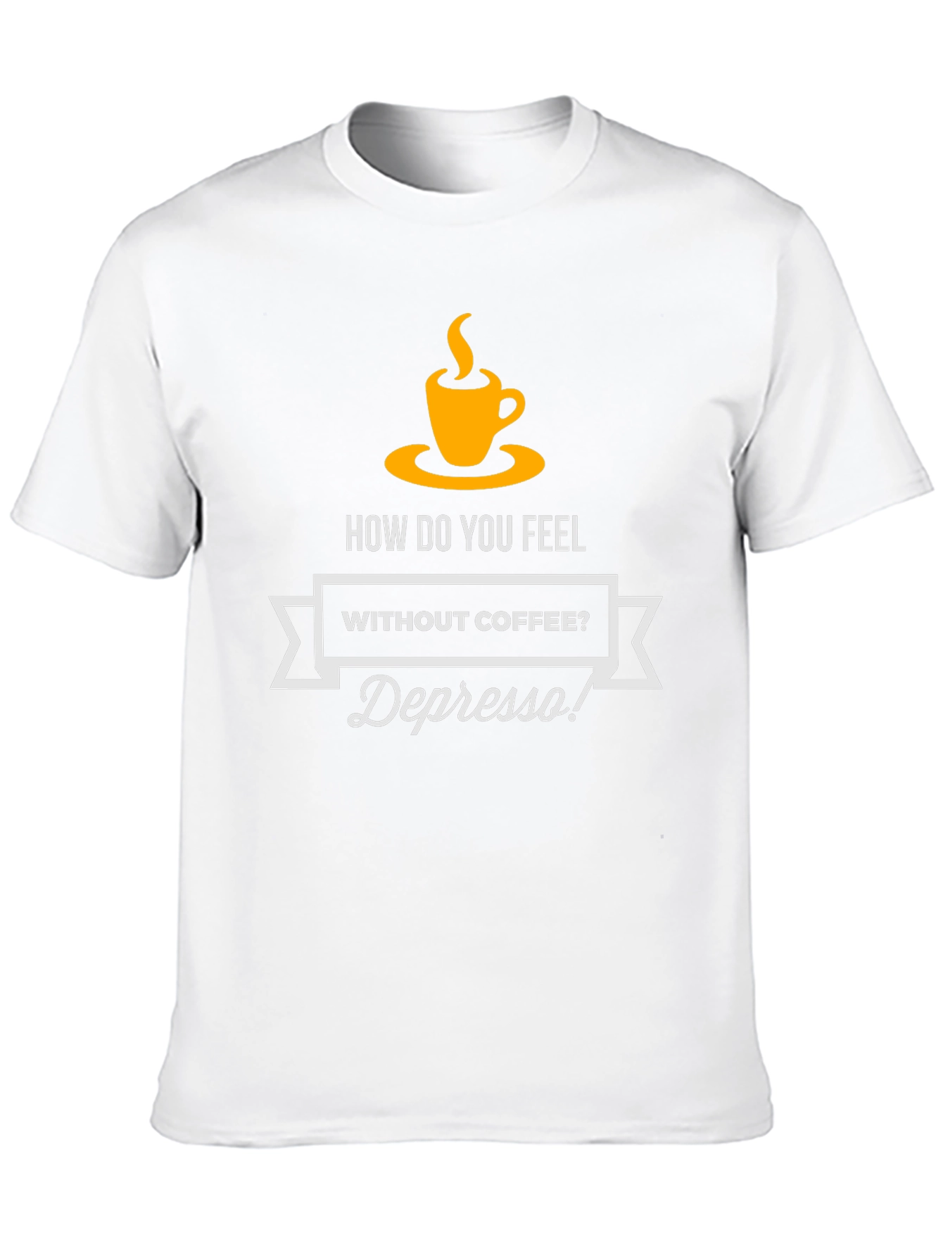 Depresso Coffee T-Shirt - Funny Graphic Tee