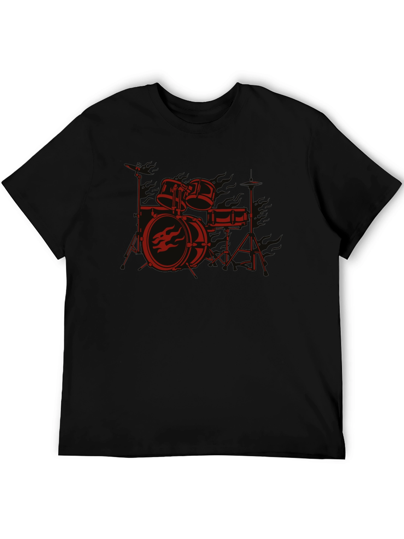 Drum Kit Graphic Tee - Rock Band Style