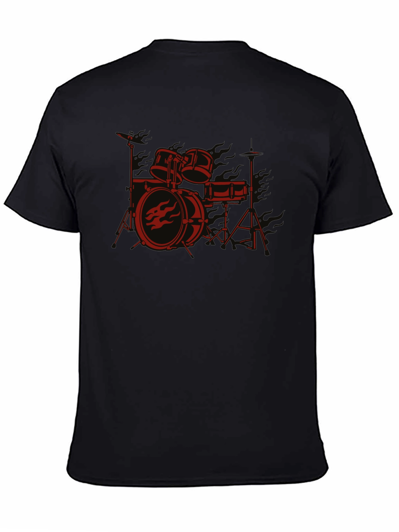 Drum Kit Graphic Tee - Rock Band Style
