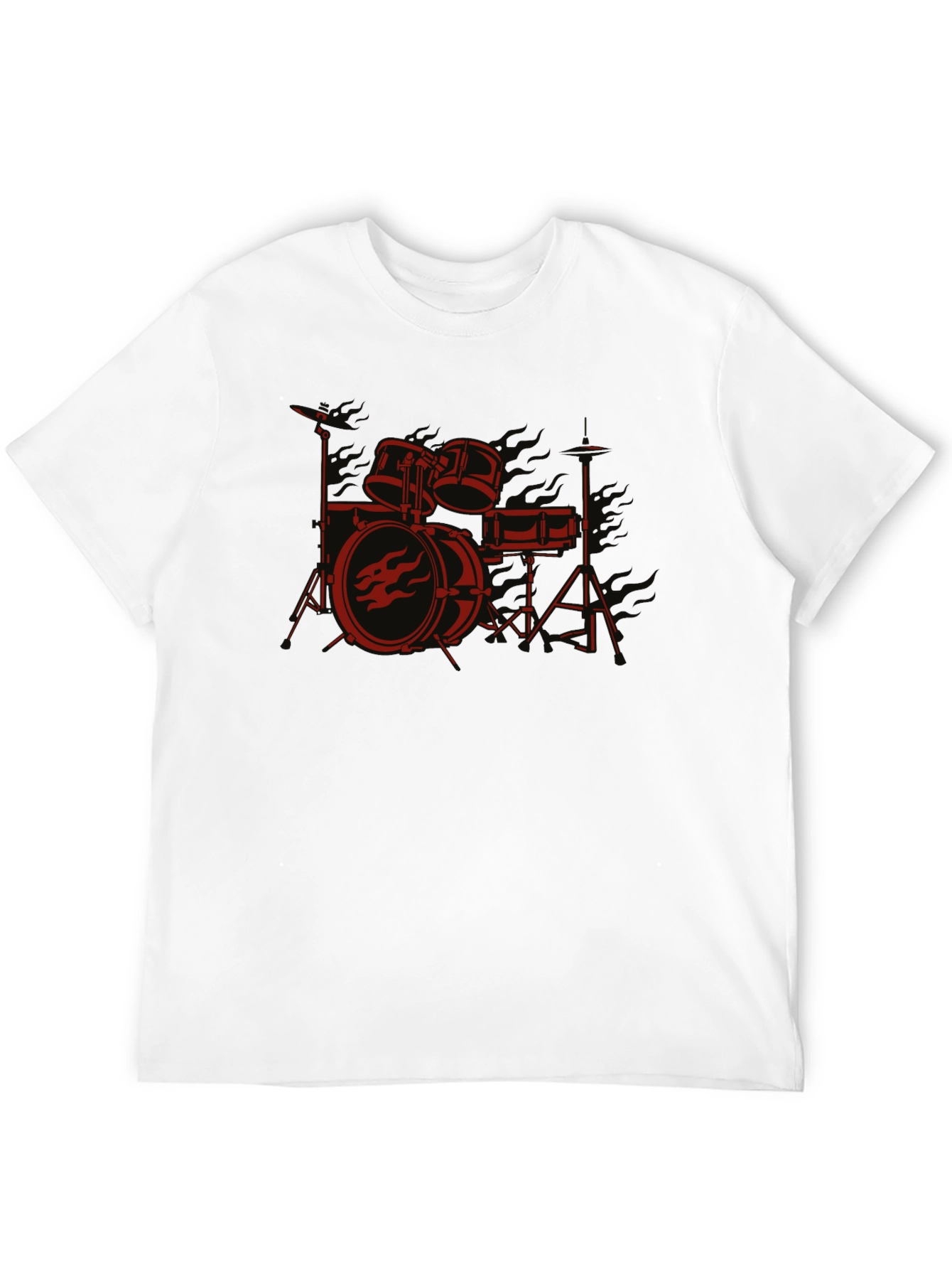 Drum Kit Graphic Tee - Rock Band Style