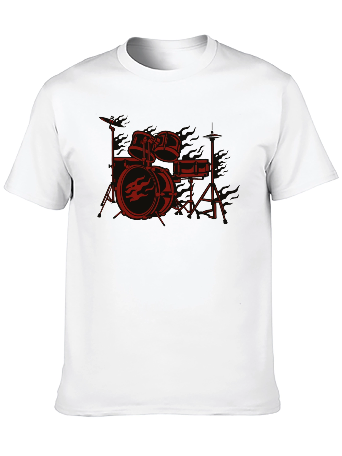 Drum Kit Graphic Tee - Rock Band Style