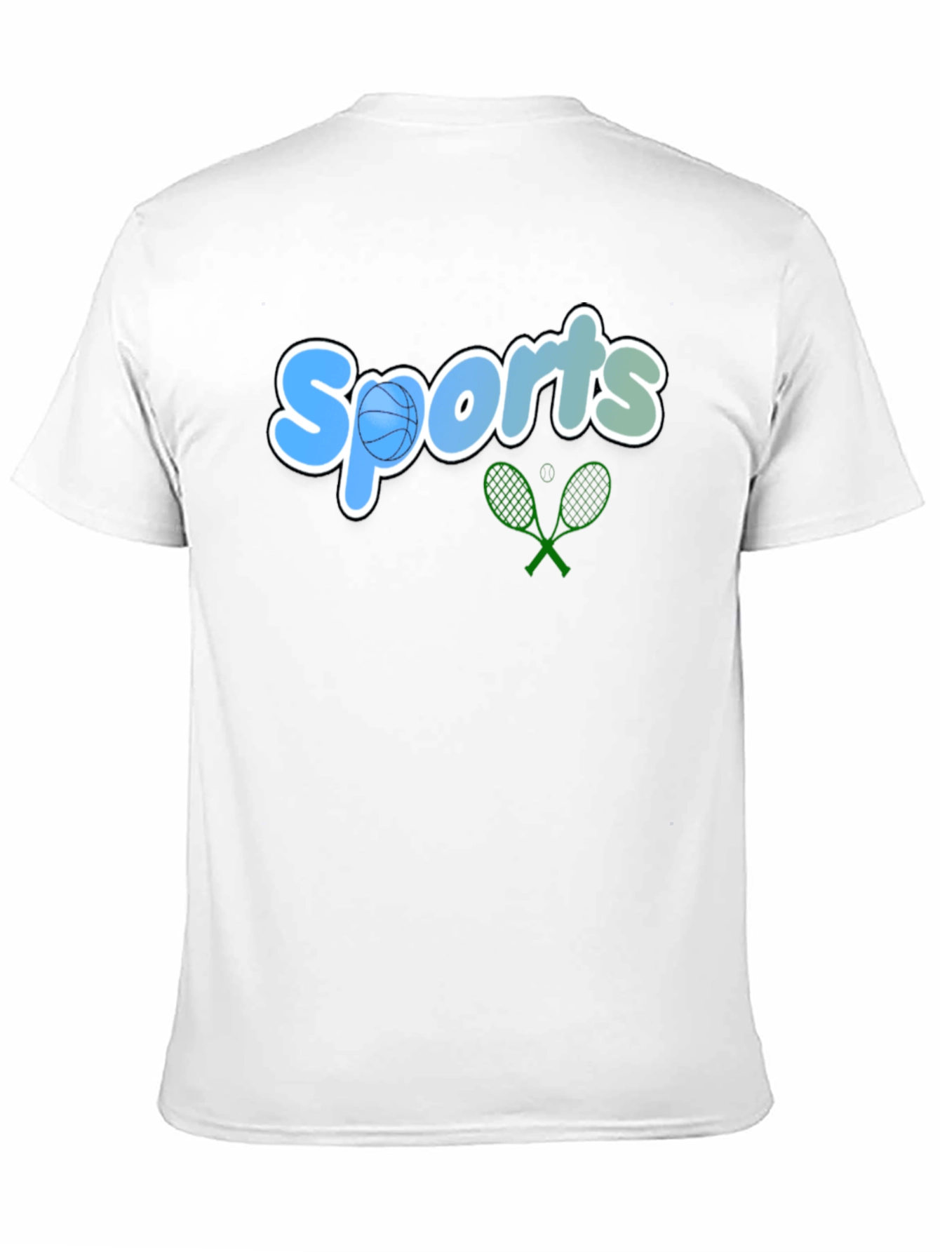 Sports Graphic Tee - Black Casual T-Shirt