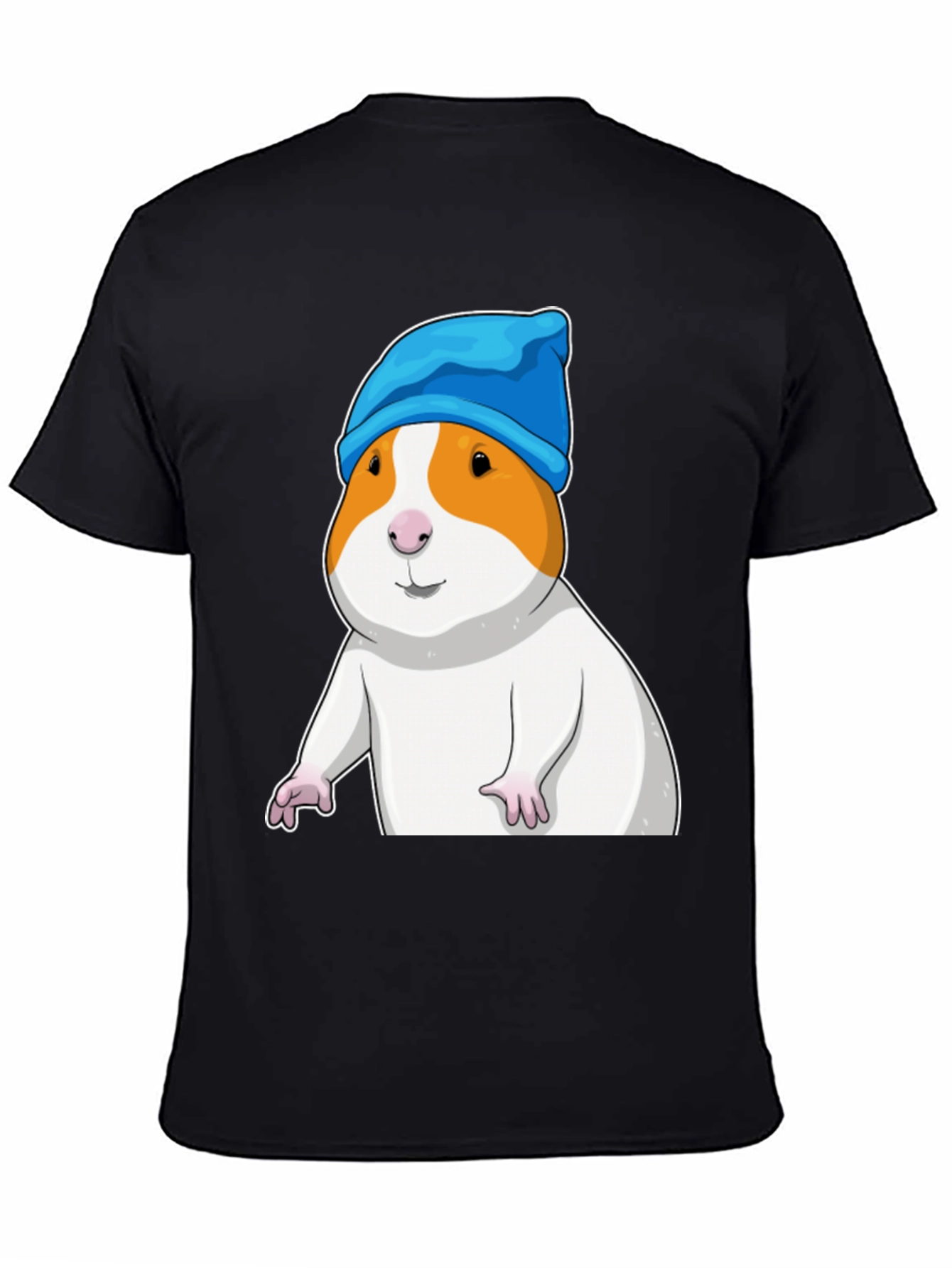 Guinea Pig in Blue Hat Graphic T-Shirt
