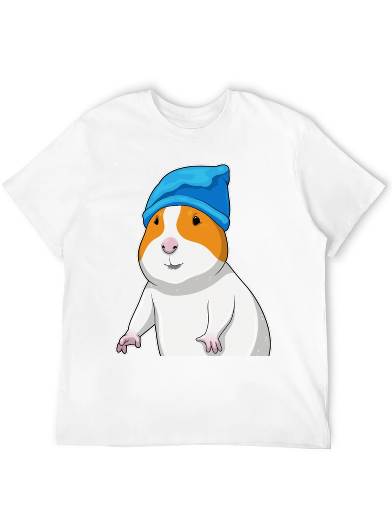 Guinea Pig in Blue Hat Graphic T-Shirt