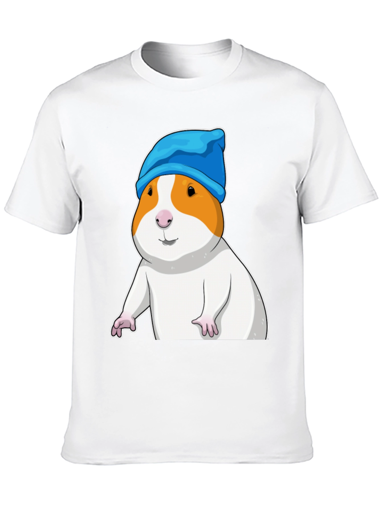 Guinea Pig in Blue Hat Graphic T-Shirt