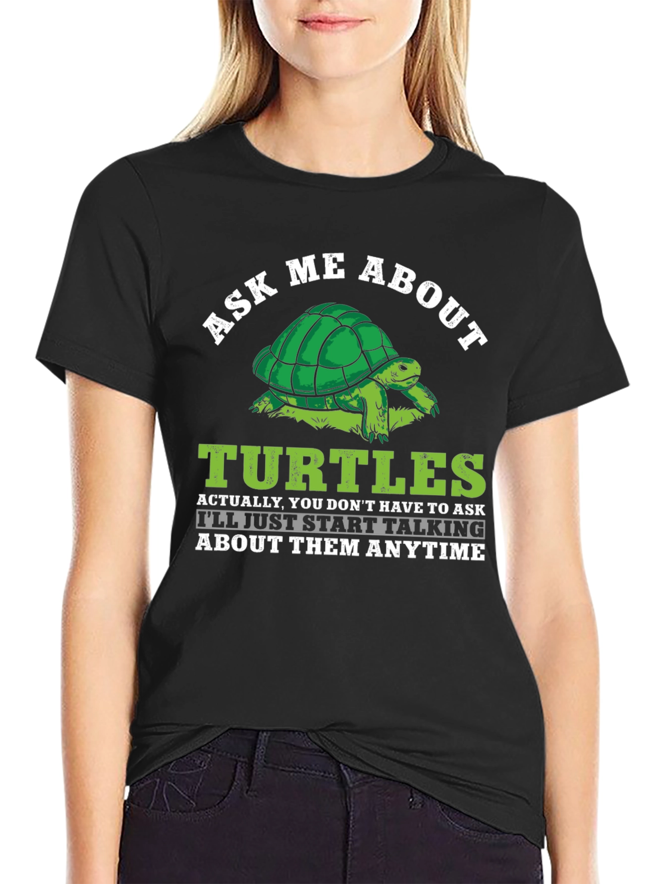 Ask Me About Turtles Graphic T-Shirt