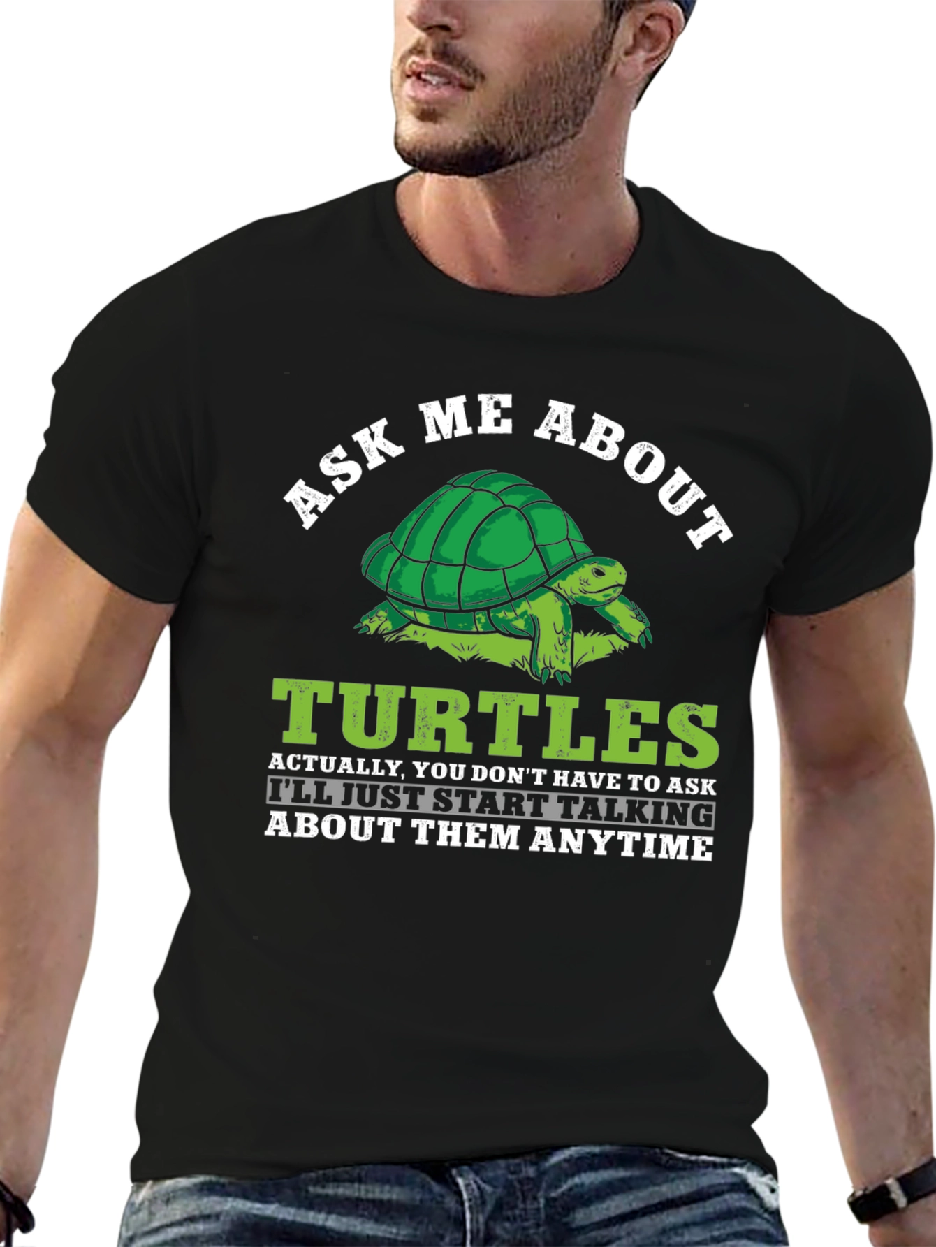 Ask Me About Turtles Graphic T-Shirt