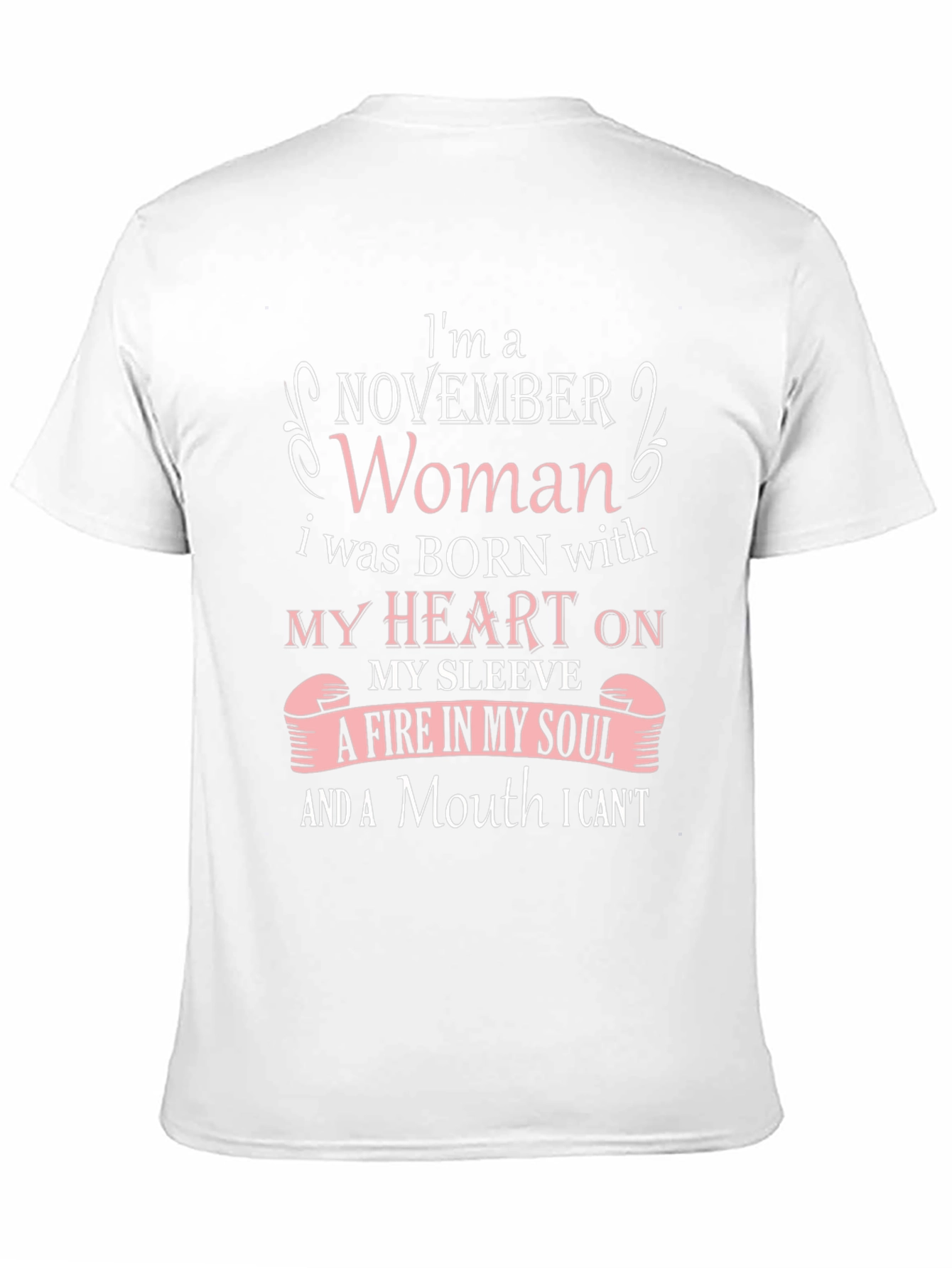 November Woman T-Shirt: Heart on Sleeve