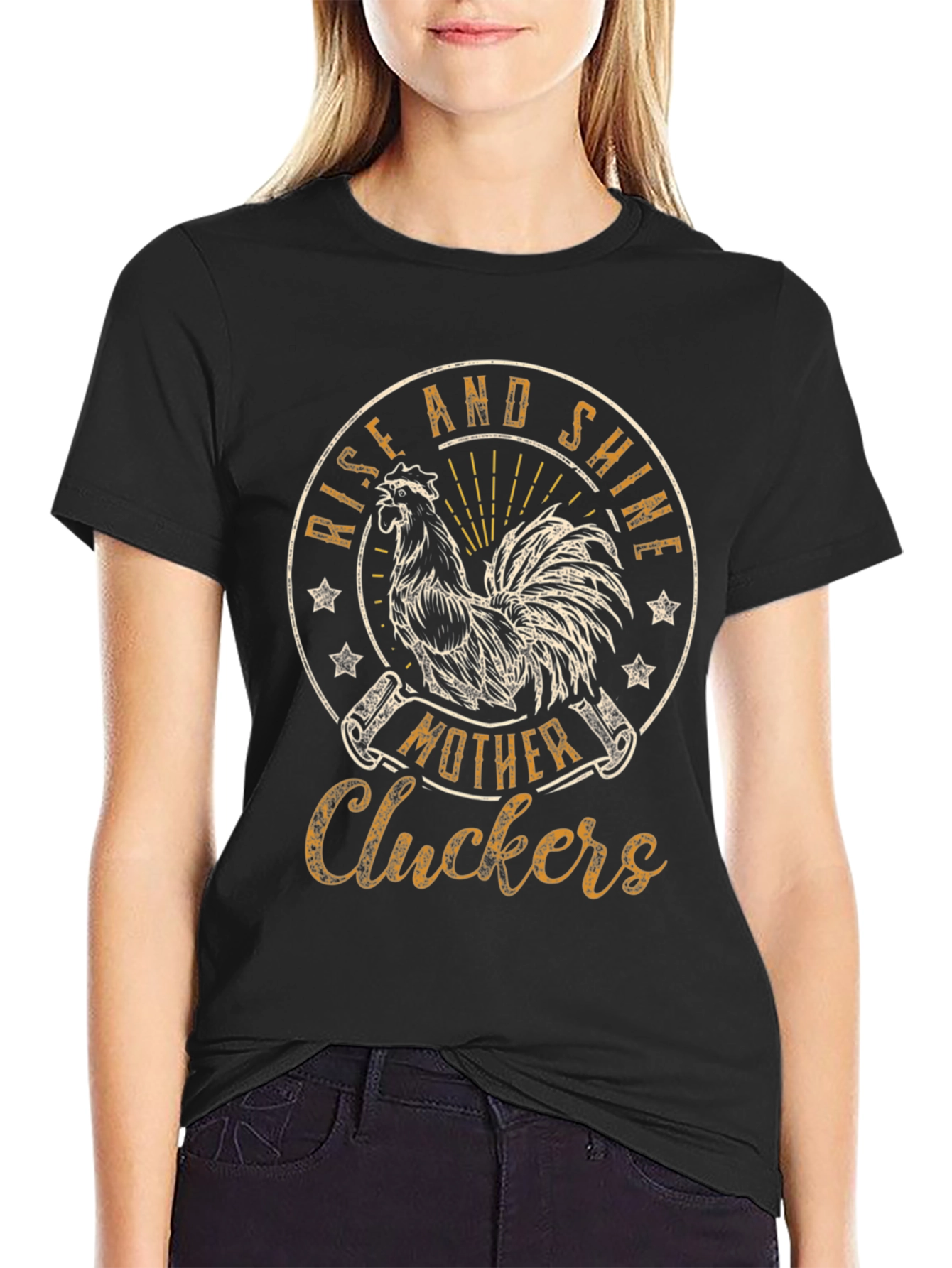 Rise and Shine T-Shirt - Mother Cluckers Rooster Tee