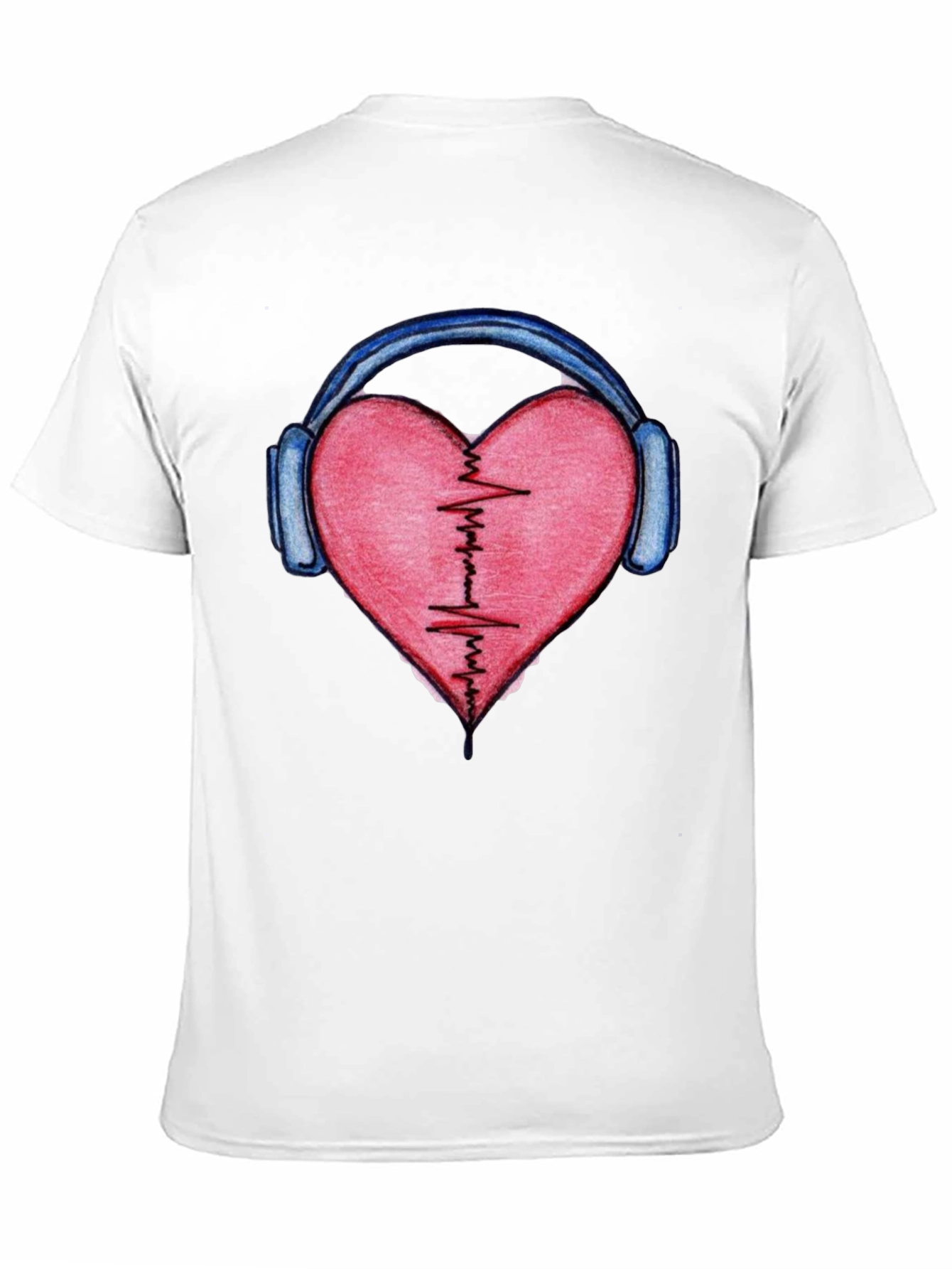 Heartbeat Headphones Graphic Tee
