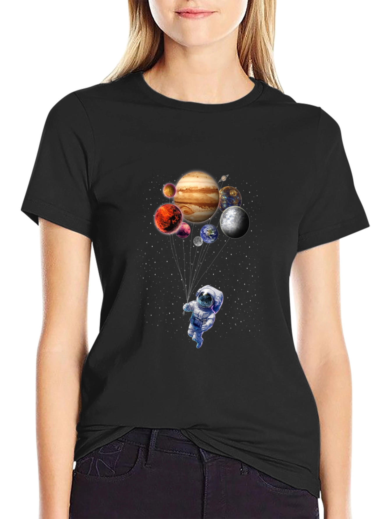 Astronaut & Planets Graphic T-Shirt