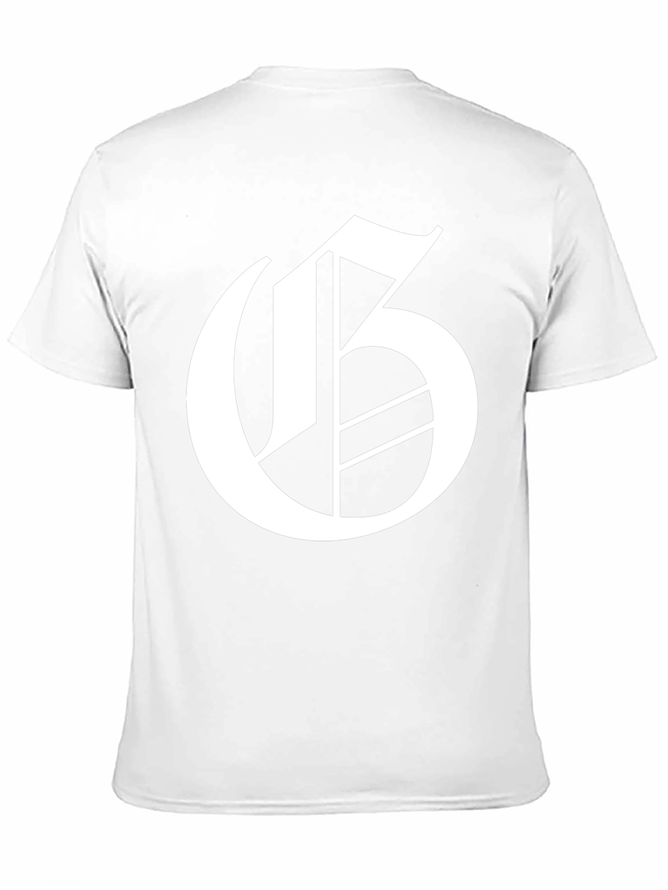 Letter G Graphic Tee - Black Cotton Blend