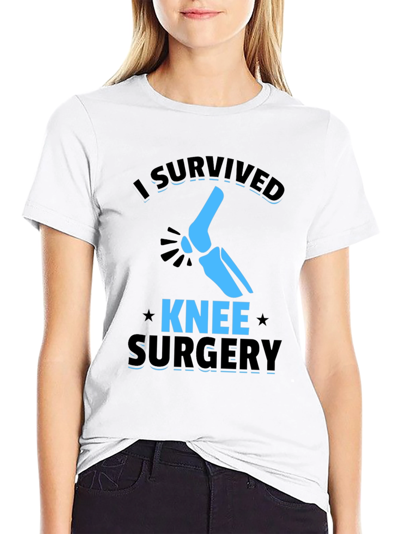 I Survived Knee Surgery Graphic T-Shirt