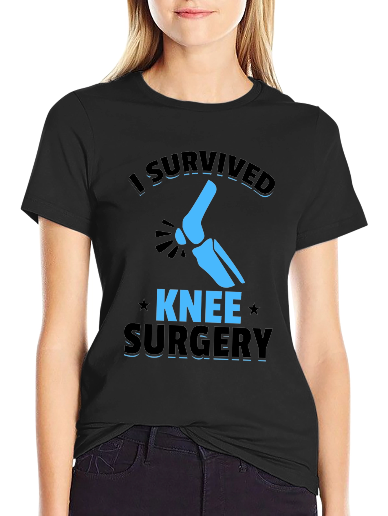 I Survived Knee Surgery Graphic T-Shirt