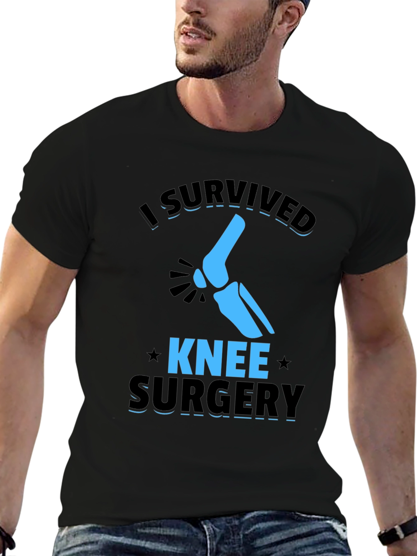 I Survived Knee Surgery Graphic T-Shirt