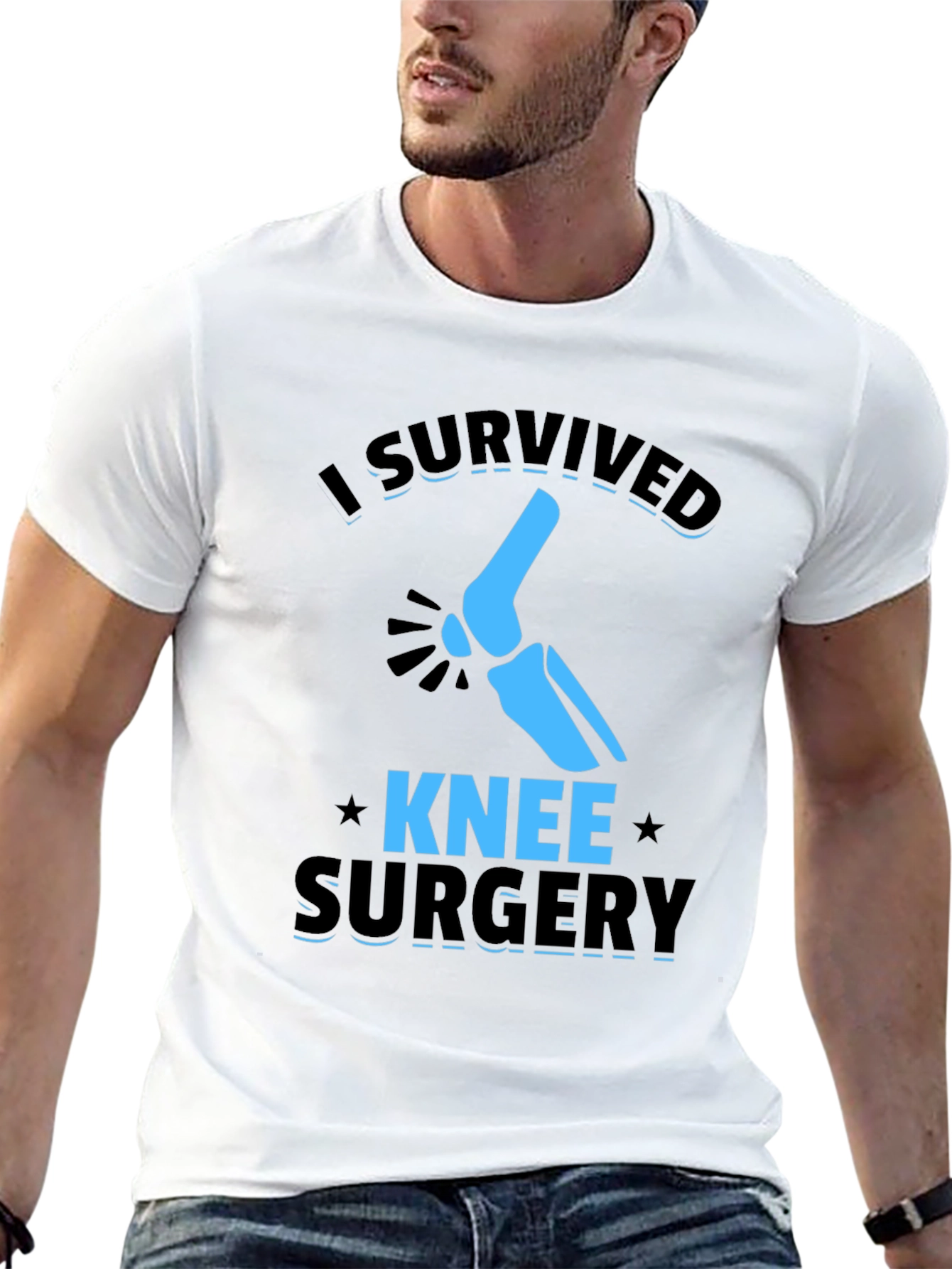 I Survived Knee Surgery Graphic T-Shirt