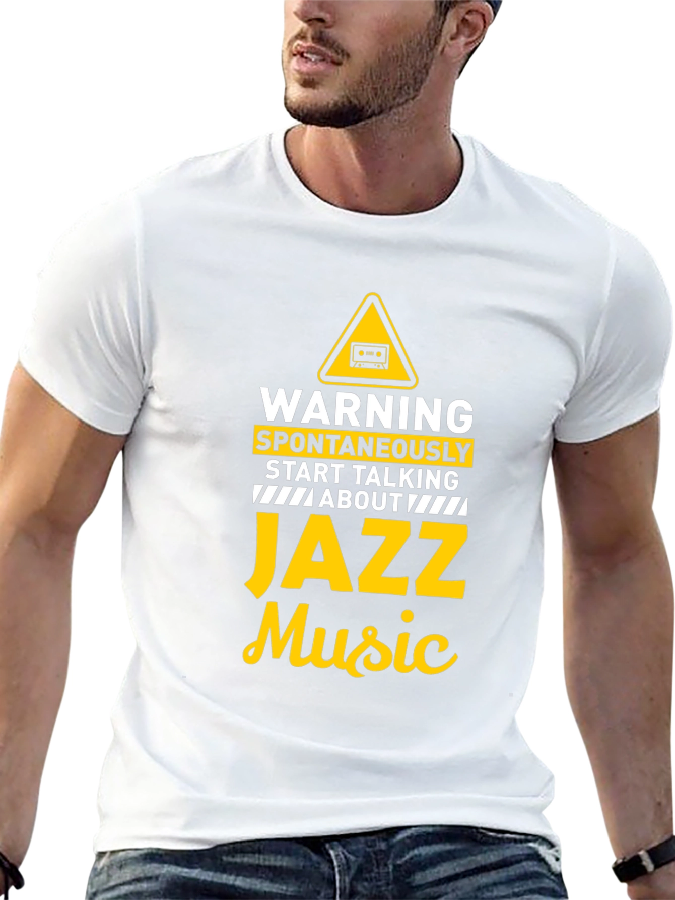 Warning Jazz Music T-Shirt Funny Musician Tee