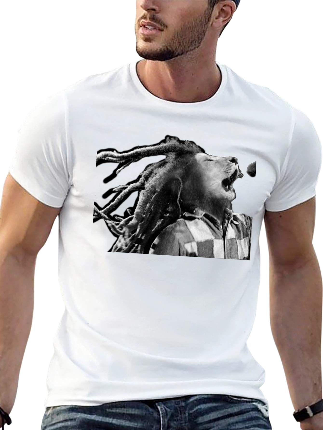 Lion Dreadlocks Graphic T-Shirt