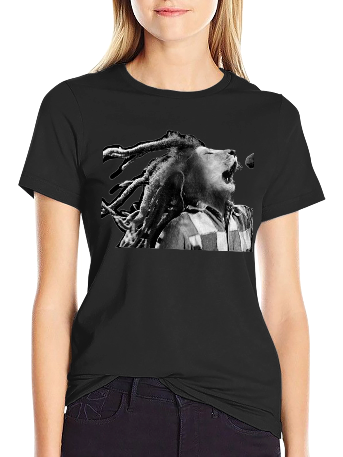 Lion Dreadlocks Graphic T-Shirt
