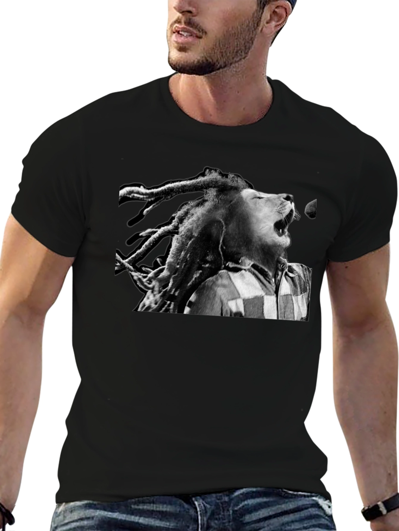 Lion Dreadlocks Graphic T-Shirt