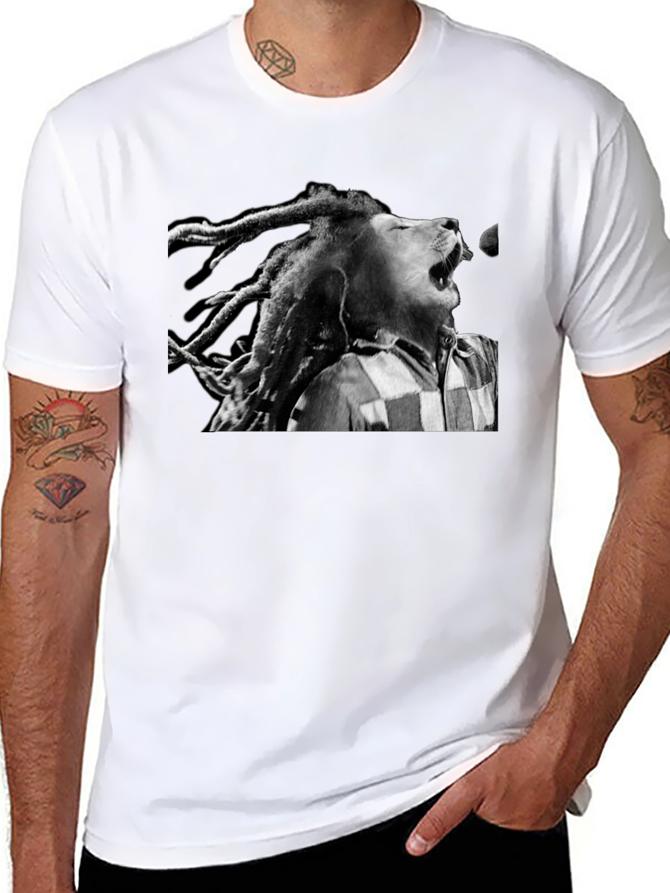 Lion Dreadlocks Graphic T-Shirt